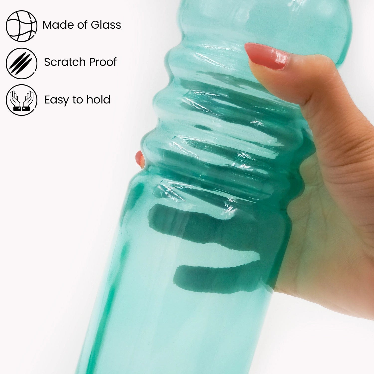 Red Butler Bottles Coloured Glass Bottle 750ml | 4pcs Set | Green QGBT75A1 Redbutler