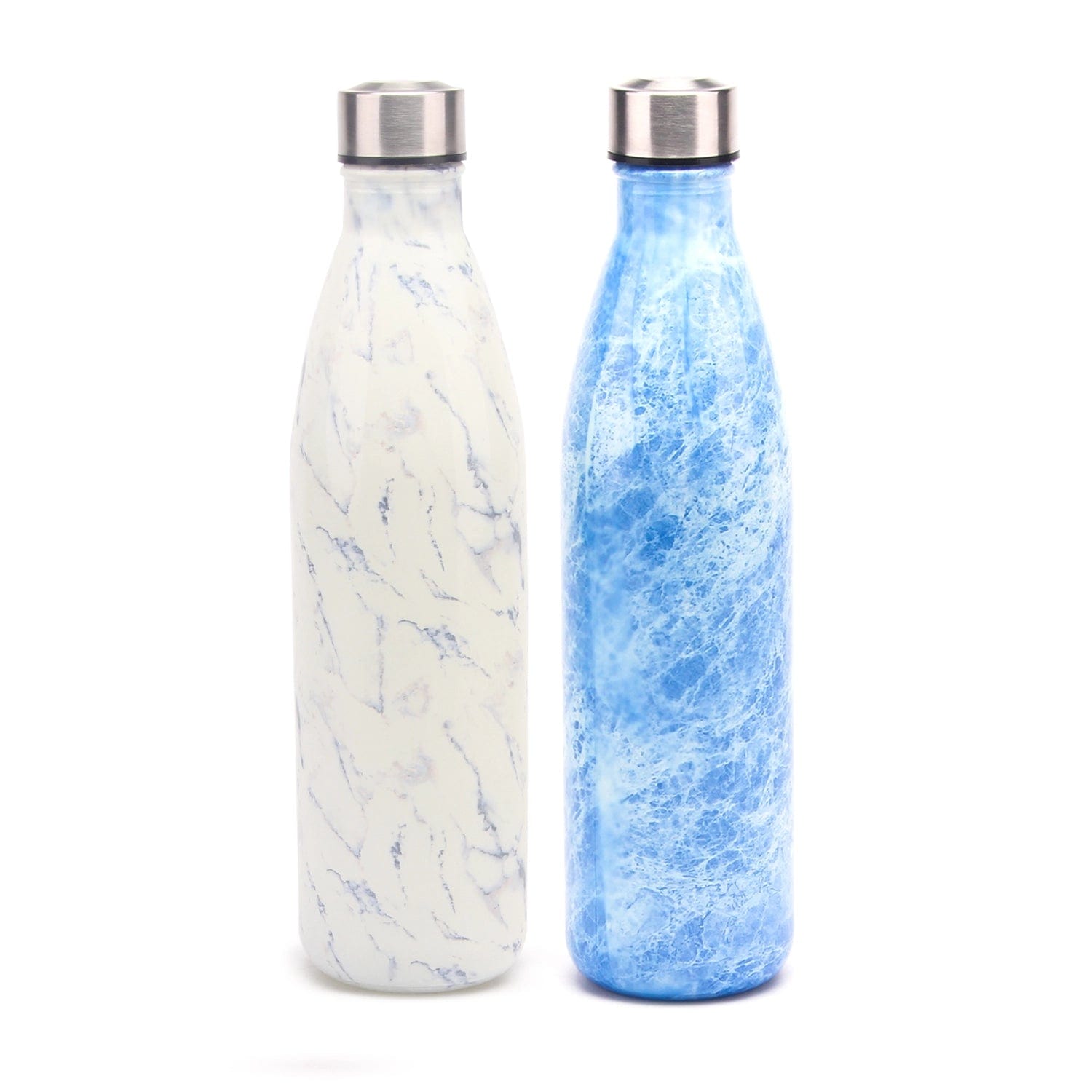 Red Butler Bottles Decorative Glass Bottle 1000ml | 2pcs Set | White & Blue DGBF10A3 Redbutler
