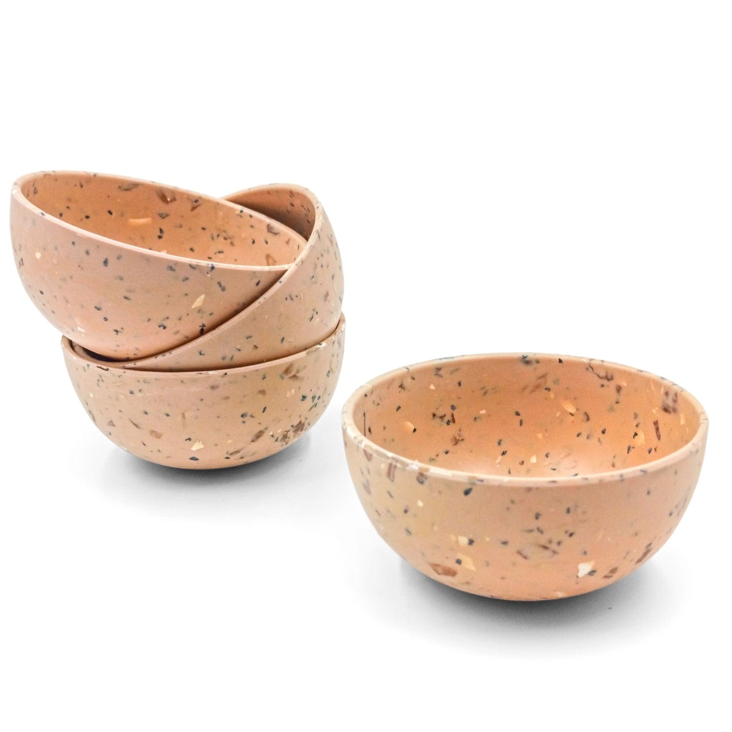 Red Butler Bowls Bamboo Fibre Bowl 4 inches | 4pcs Set | Walnut Design BFB04A9 Daily-Use Eco-Friendly Bamboo Fiber Bowl : Stylish & Sustainable Redbutler