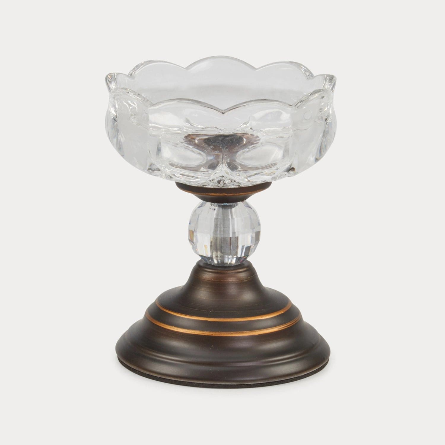 Red Butler Candle Stand Crystal Candy Stand CSCC00G07Y18A1 ACC07A1 Golden Brass Candle Stand with Glass Votive Holders for Festive Decor Redbutler