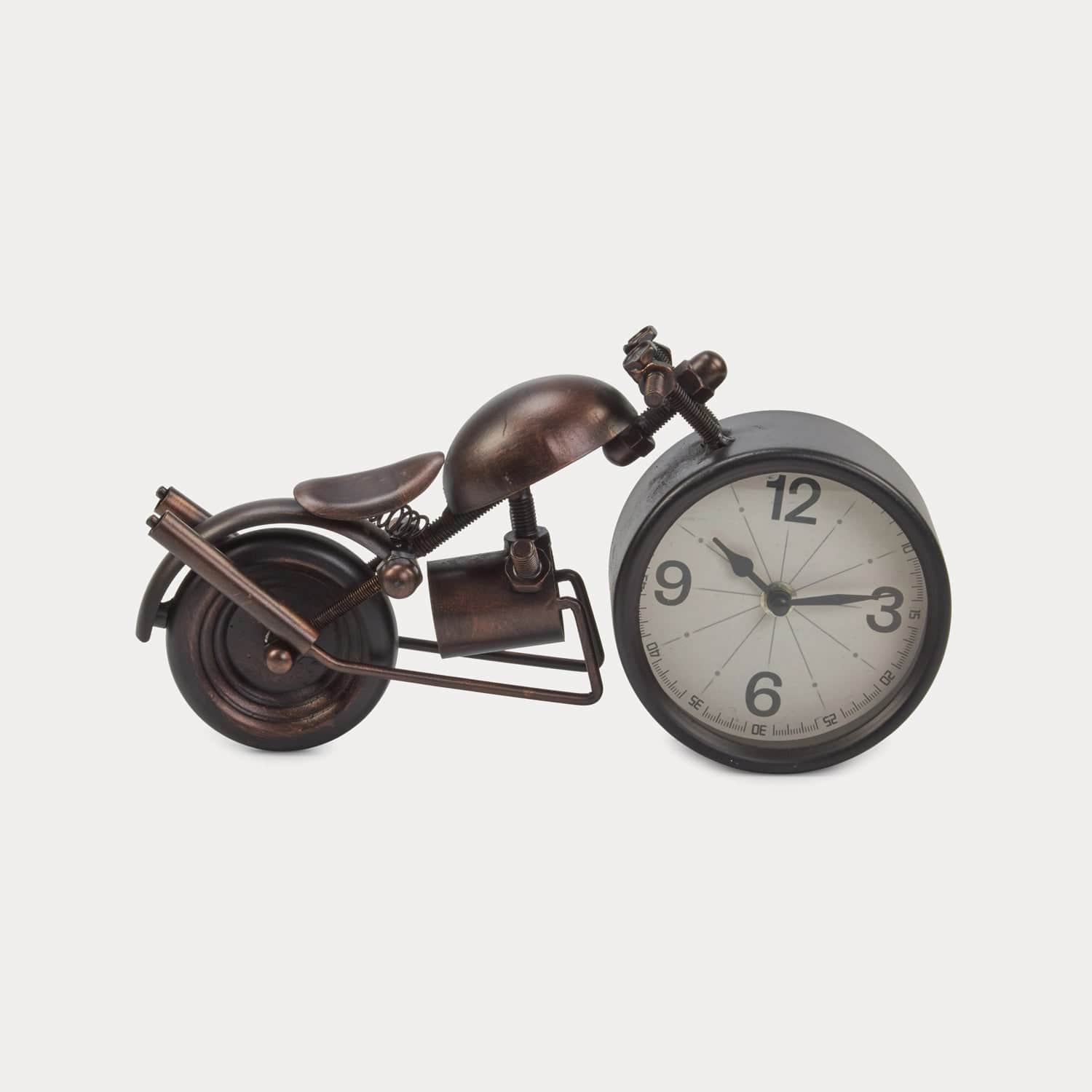 Red Butler Clock Bike Clock DTCB00M03Y19A1 TBC03A1 Metal Bike Clock – Unique Table Clock for Bike Lovers Redbutler