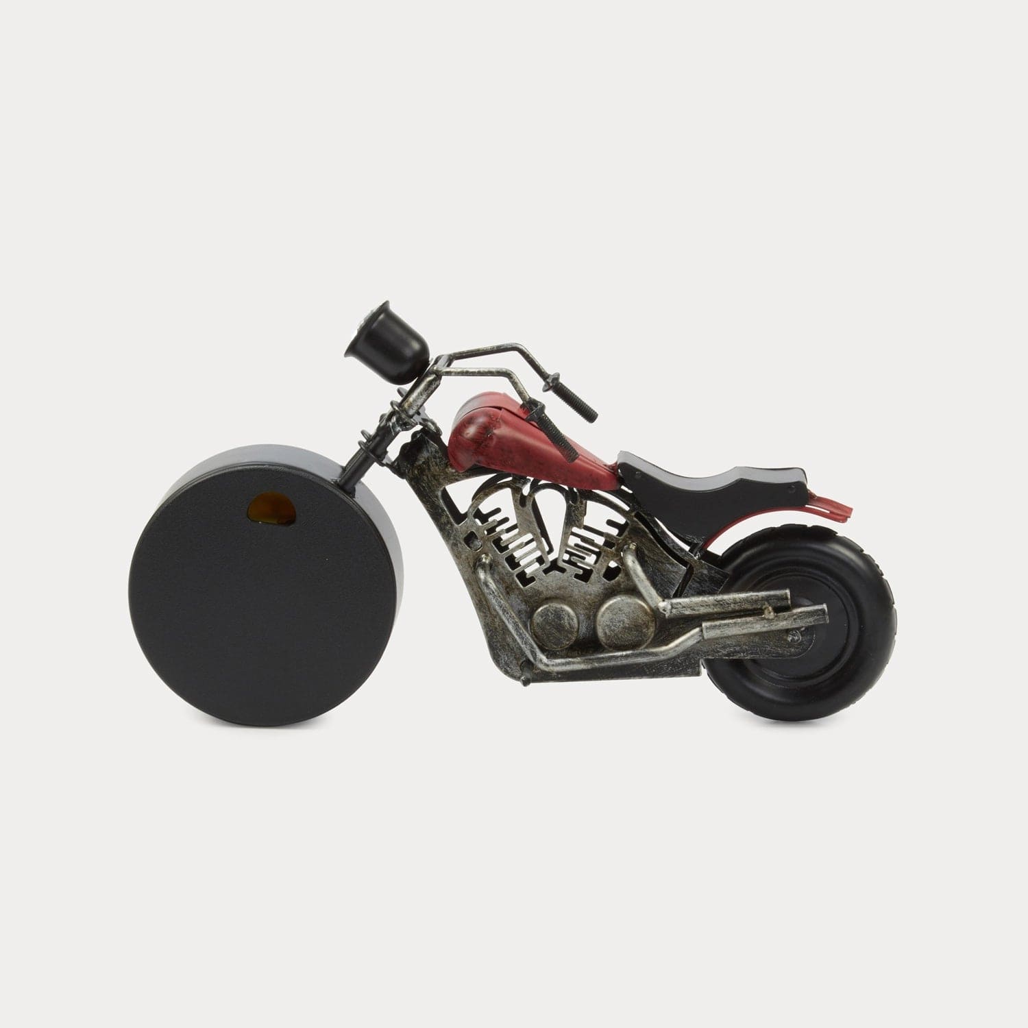 Red Butler Clock Bike Clock DTBC00M07Y19A1 TBC07A1 Metal Bike Clock – Unique Table Clock for Bike Lovers Redbutler