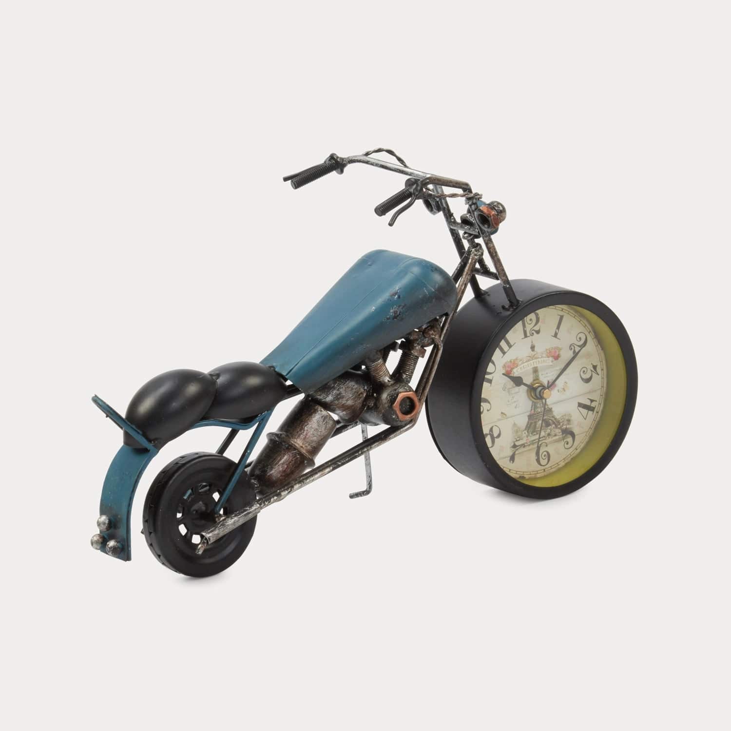 Red Butler Clock Bike Clock DTBC00M13Y19A2 TBC13A2 Metal Bike Clock – Unique Table Clock for Bike Lovers Redbutler