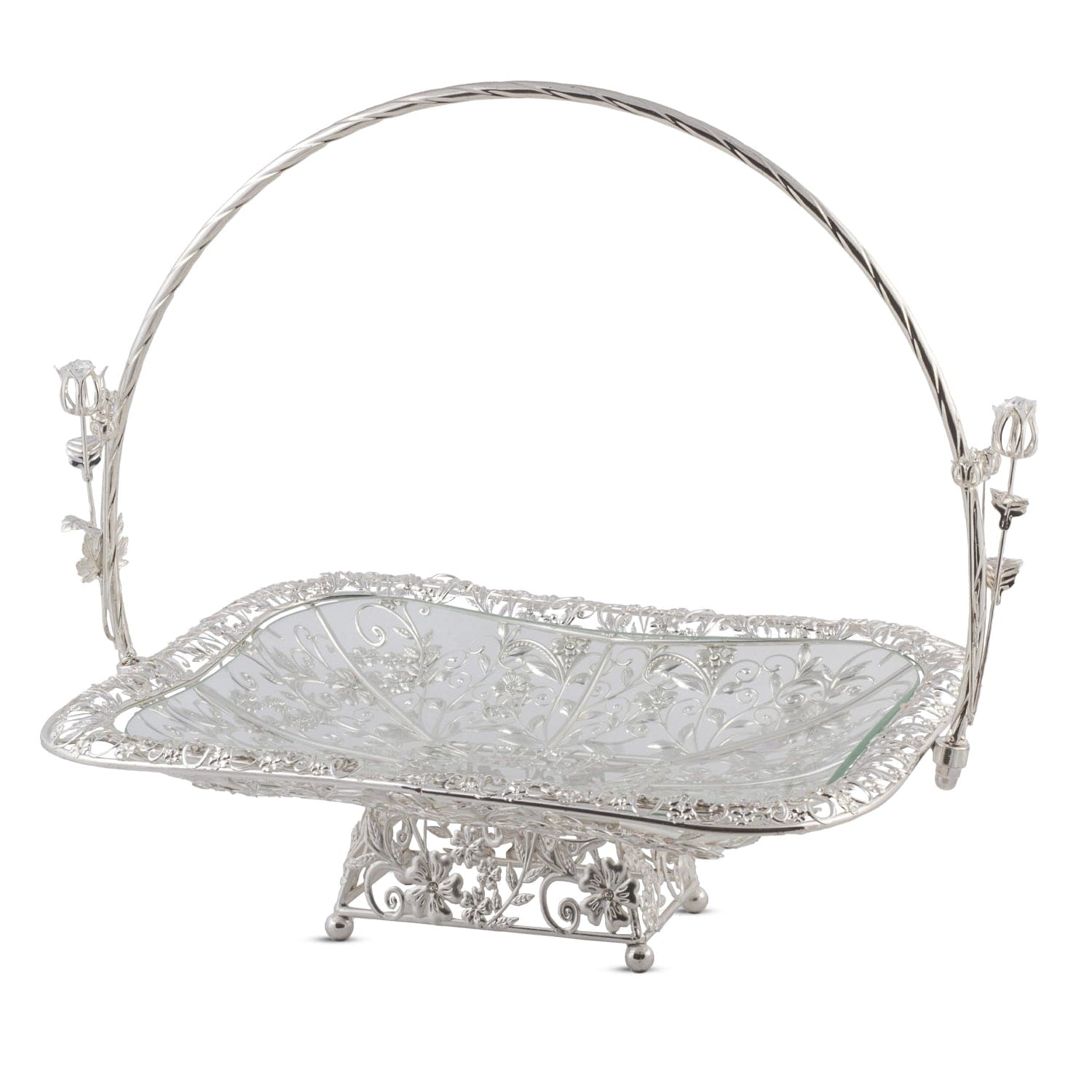 Red Butler dining_decor Silver Rectangle Tray SWRT0SG18Y18A1 GSRT18A1 Redbutler