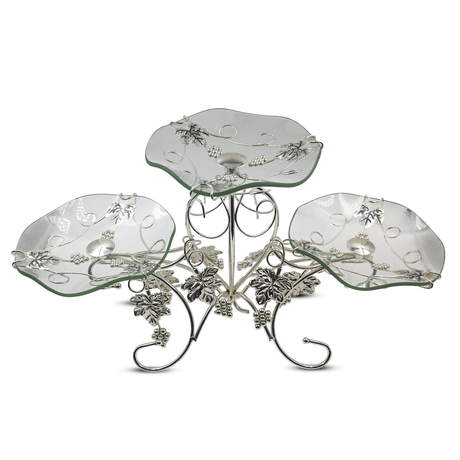 Red Butler dining_decor Silver Three Layer Tray SWTL0SG19Y18A1 GSTL19A1 Redbutler
