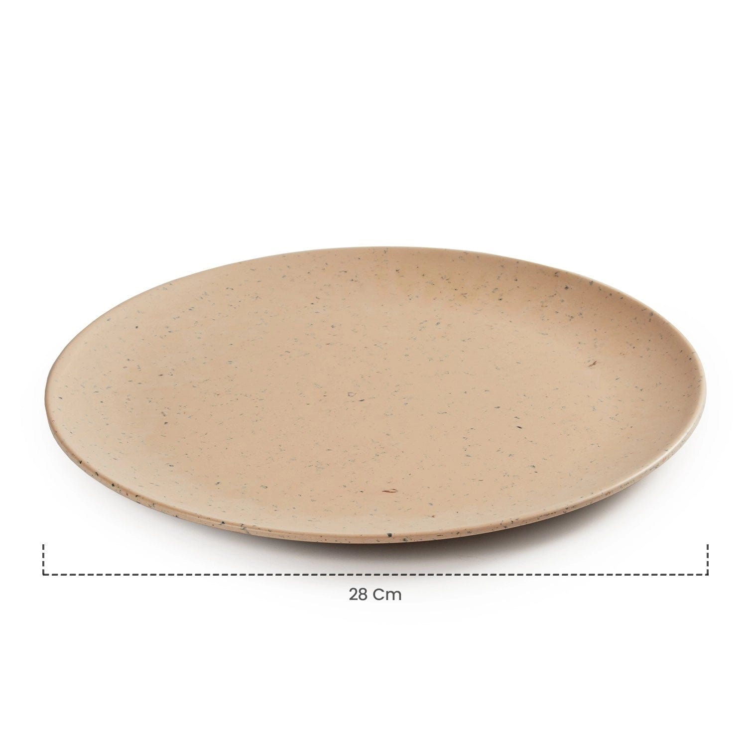 Red Butler Dinner Plates Bamboo Fibre Dinner Plates | 6pcs Set | Nutshell Design OBP11A9 Daily-Use Eco-Friendly Bamboo Fiber Dinner Plate Stylish & Sustainable Redbutler