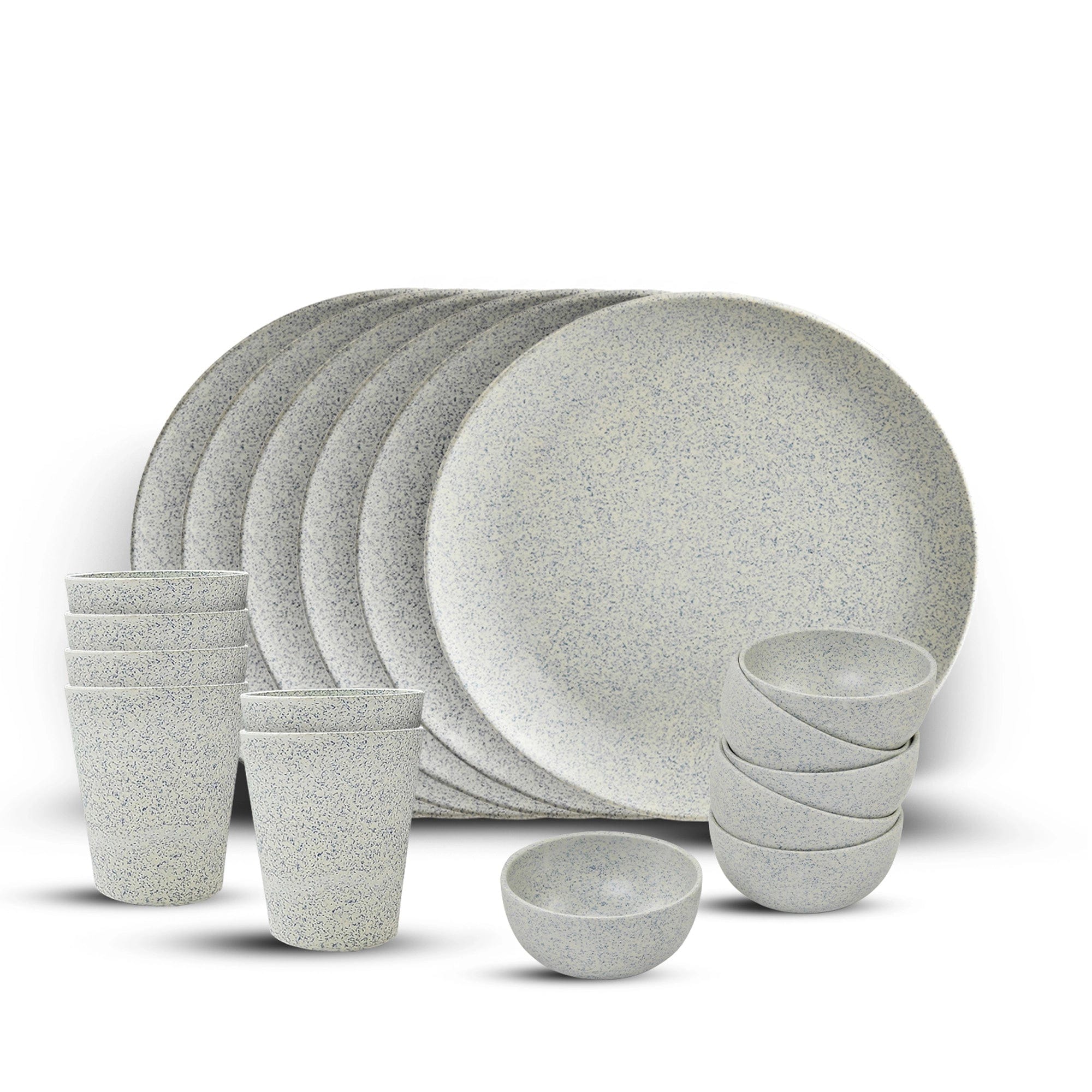 Red Butler Dinner Set Bamboo Fibre Dinner Set | 18pcs Set | Stonewash Design BFD18A6 Redbutler