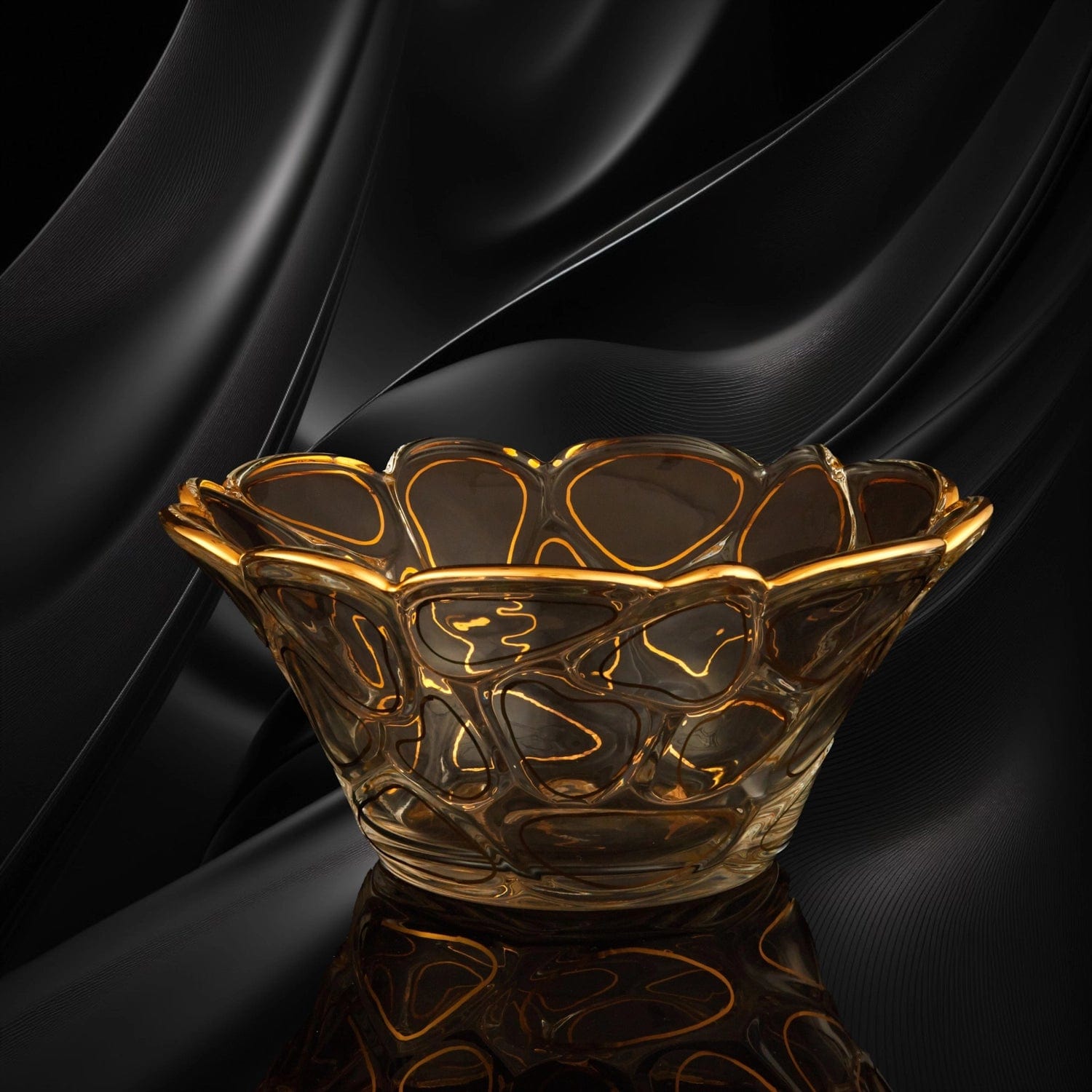Red Butler Goldline Collection Goldine Crystal Glass Fruit Bowl CGLFB0C35Y23A1 CFB35A1 Redbutler