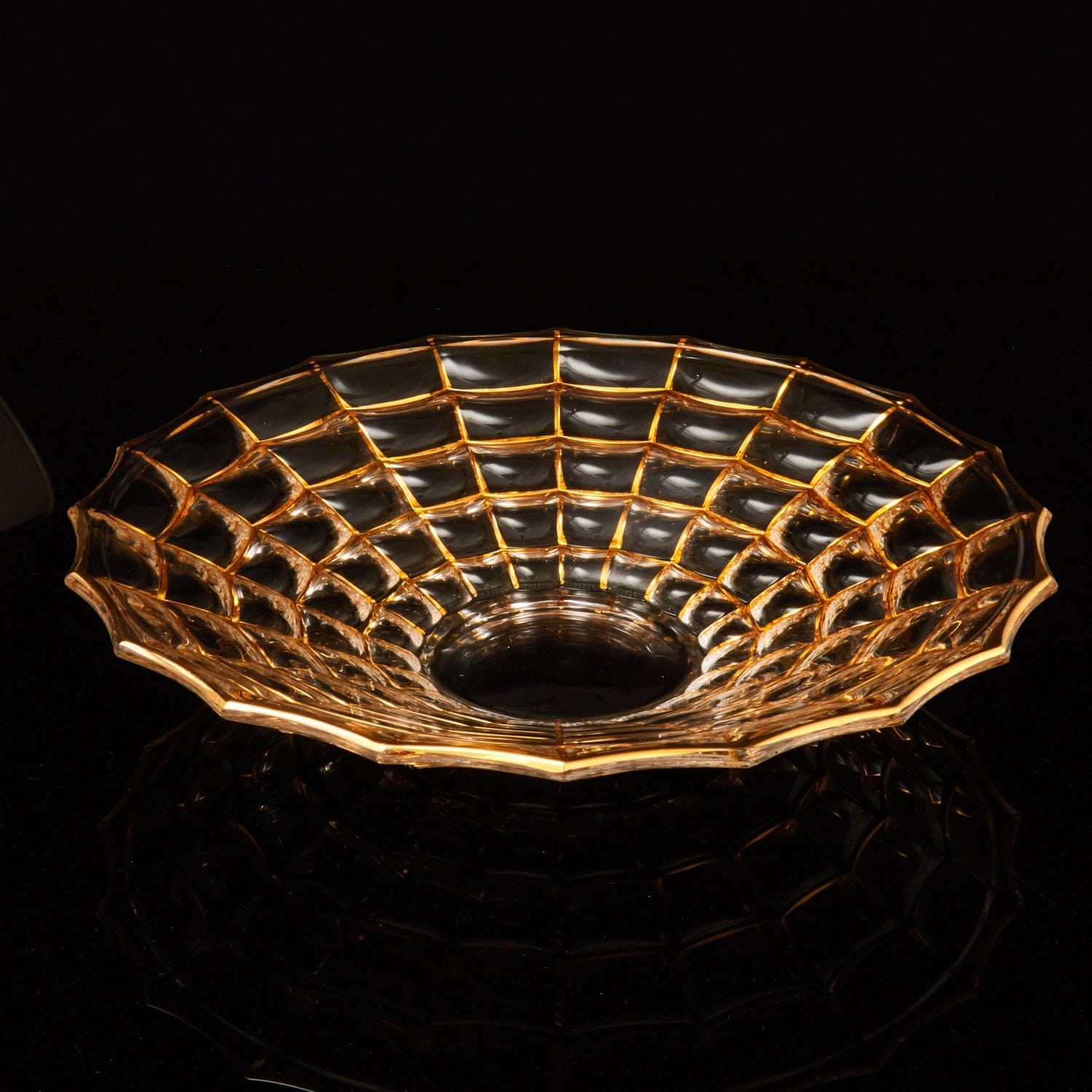 Red Butler Goldline Collection Goldine Crystal Glass Fruit Bowl CGLFB0C37Y23A1 CFB37A1 Sophisticated Crystal Glass Fruit Bowl Redbutler