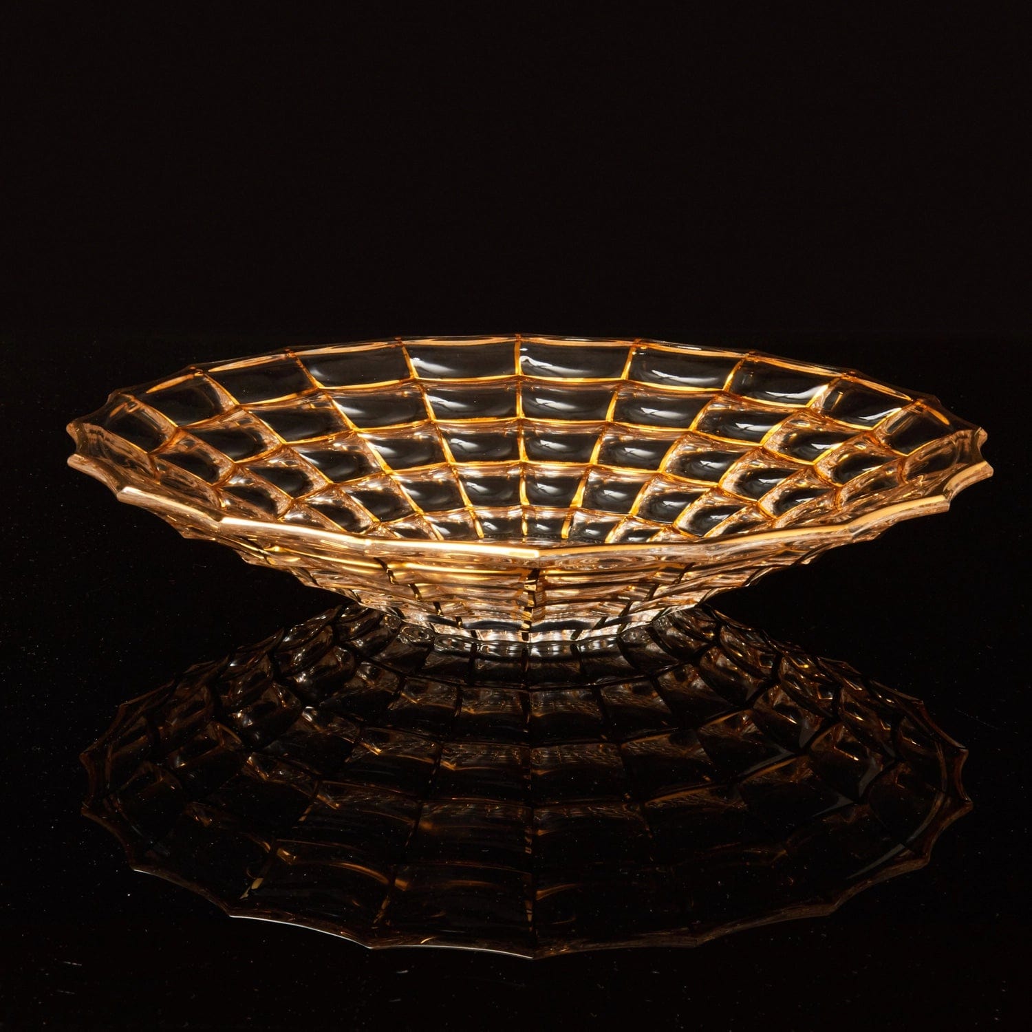 Red Butler Goldline Collection Goldine Crystal Glass Fruit Bowl CGLFB0C37Y23A1 CFB37A1 Sophisticated Crystal Glass Fruit Bowl Redbutler
