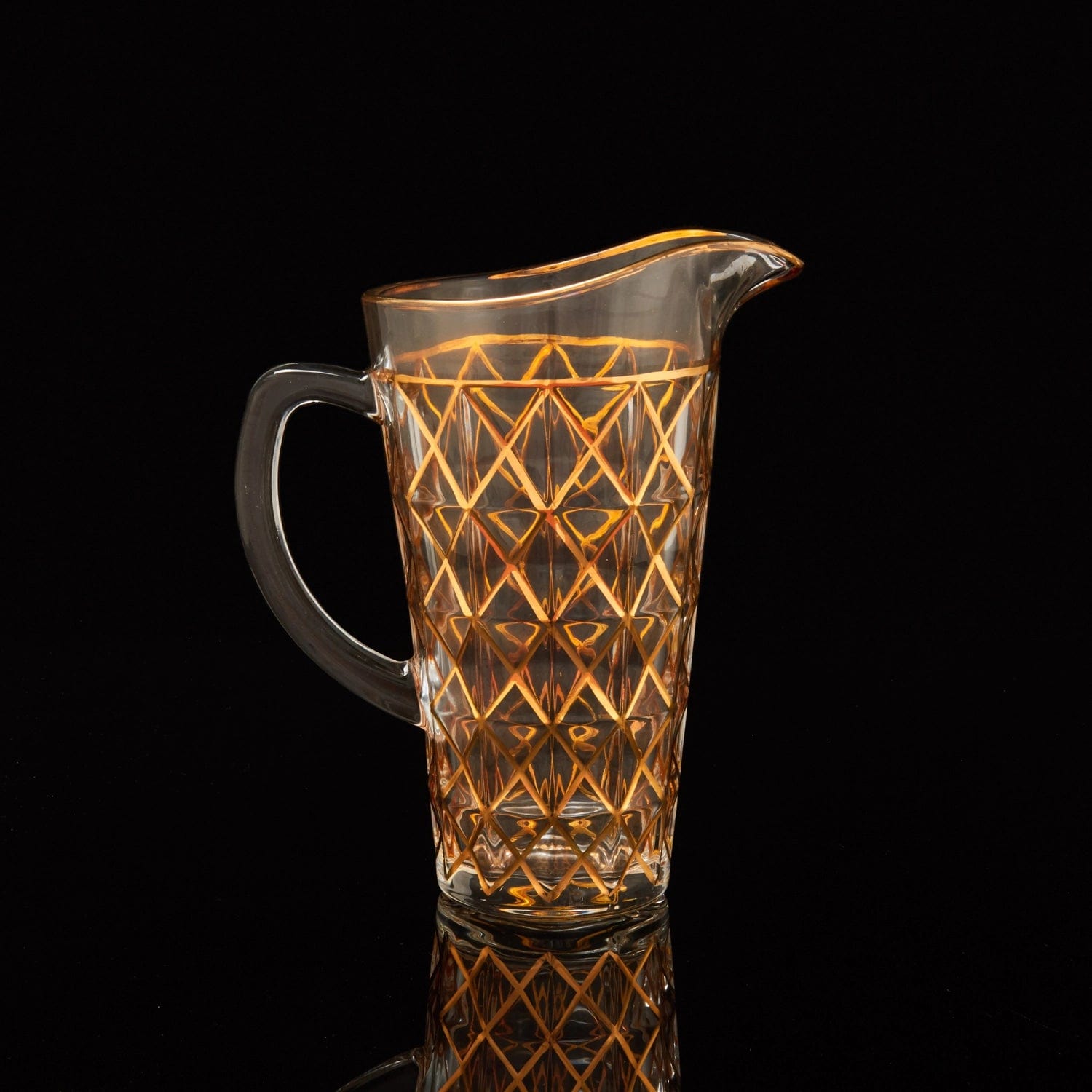 Red Butler Goldline Collection Goldine Crystal Glass Jug Set | 7pcs Set CGLJT0C13Y23A1 CJT13A1 Crystal Glass Jug Set with Gold Detailing Redbutler