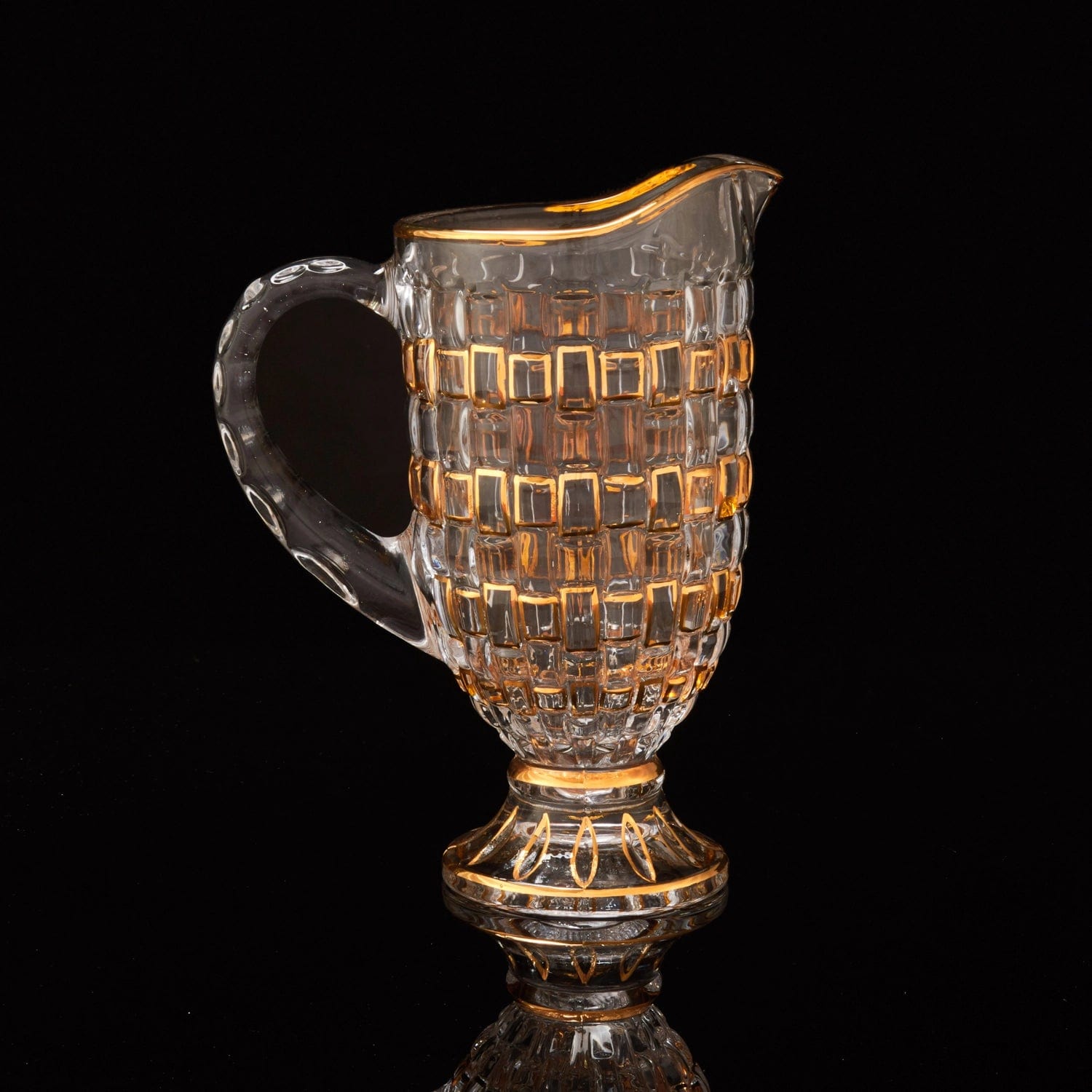 Red Butler Goldline Collection Goldine Crystal Glass Jug Set | 7pcs Set CGLJT0C14Y23A1 CJT14A1 Crystal Glass Jug Set with Gold Detailing Redbutler