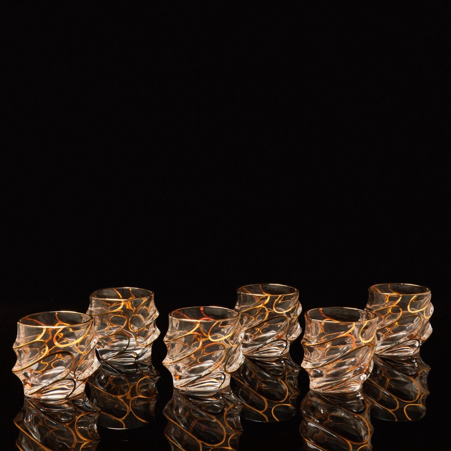 Red Butler Goldline Collection Goldine Crystal Glass Tumbler | 6pcs Set CGLT00C92Y23A1 CLT92A1 Elegant Gold-Accented Crystal Tumbler Redbutler