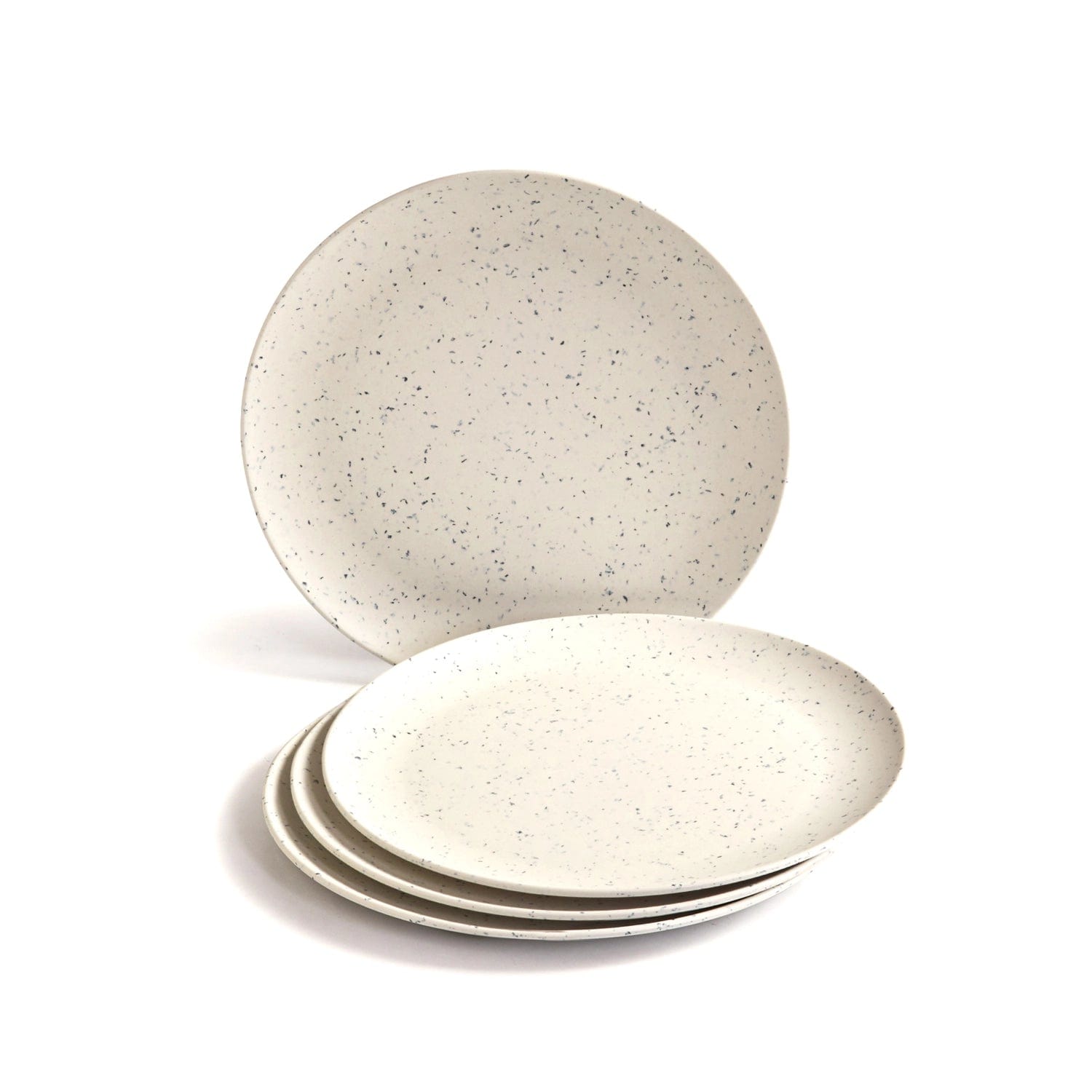 Red Butler Half Plates Bamboo Fibre Snack Plates | 4pcs Set | Classic Design BFP08A8 Daily-Use Eco-Friendly Bamboo Fiber Snack Plate: Stylish & Sustainable Redbutler