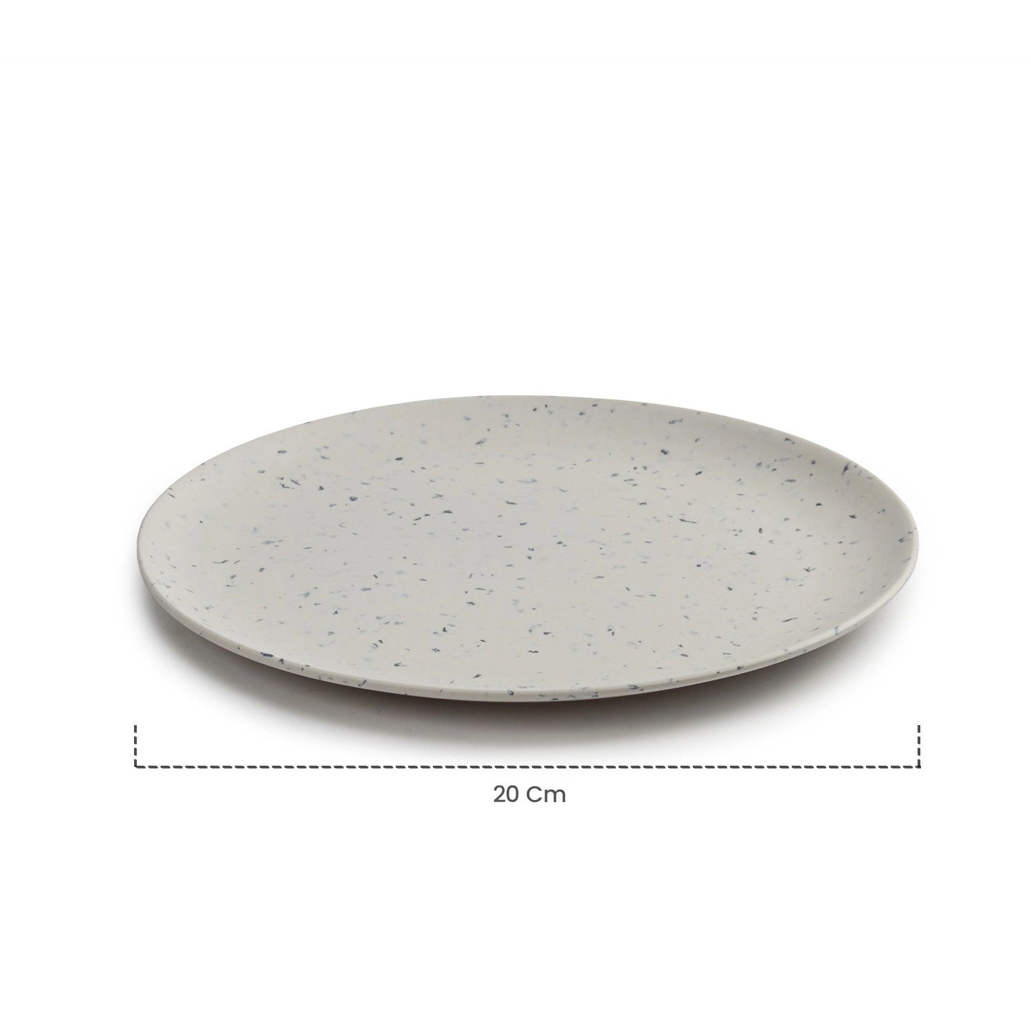 Red Butler Half Plates Bamboo Fibre Snack Plates | 4pcs Set | Classic Design BFP08A8 Daily-Use Eco-Friendly Bamboo Fiber Snack Plate: Stylish & Sustainable Redbutler
