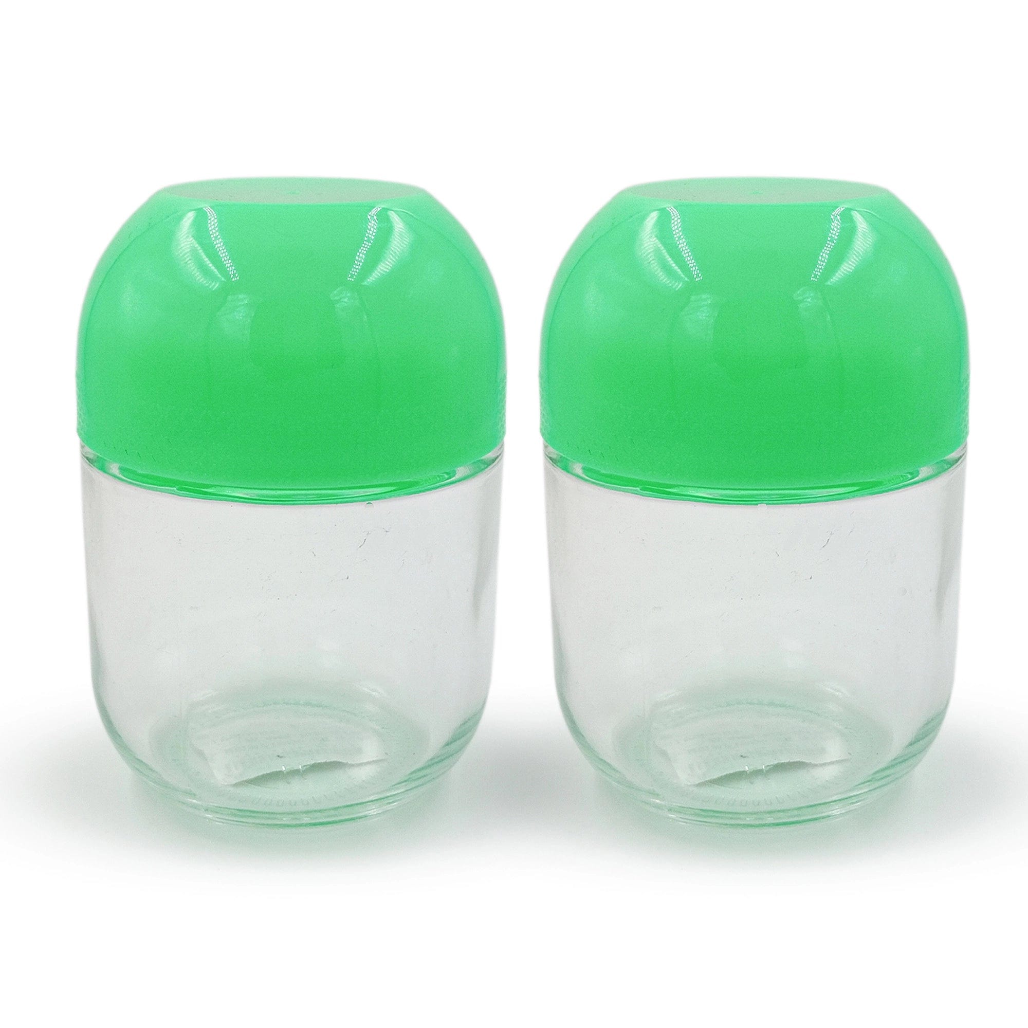 Red Butler Jars Glass Jars | 2pcs Set |350ml | Green DSGW35A1 Glass Jars 2pcs Set -350ml (Green) Redbutler
