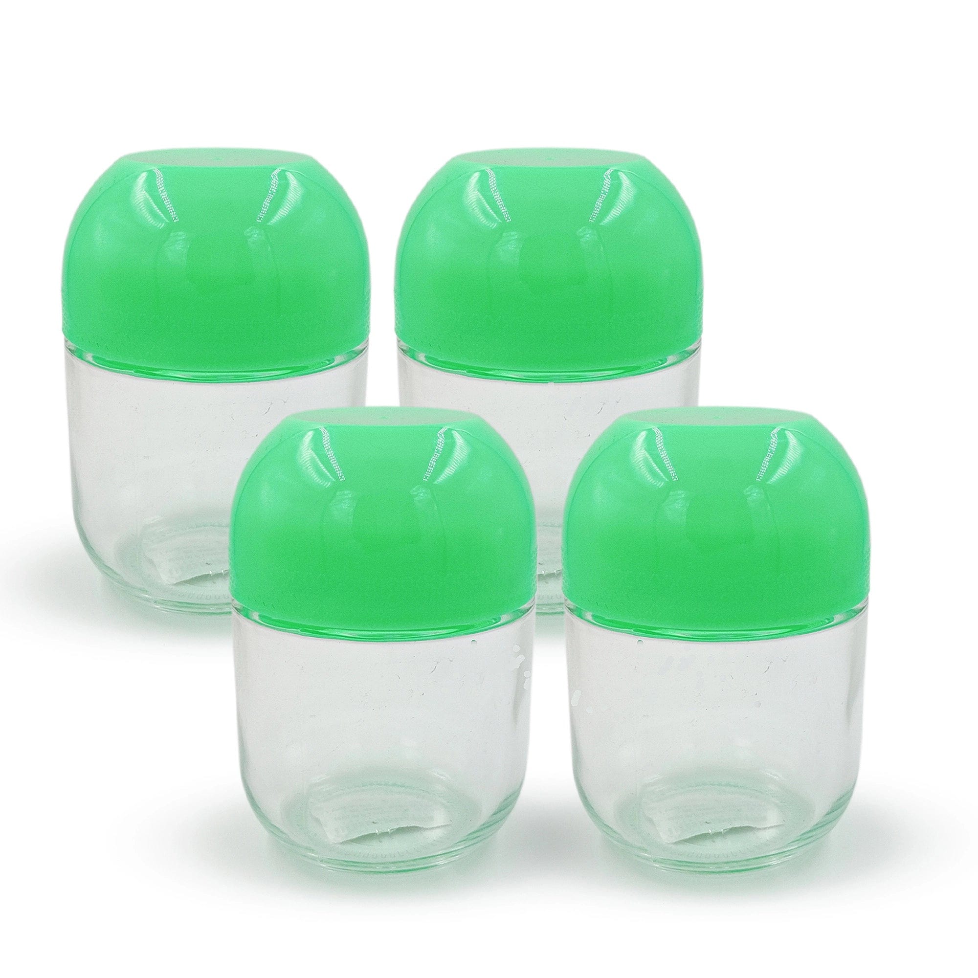 Red Butler Jars Glass Jars | 4pcs Set |350ml | Green QSGW35A1 Redbutler