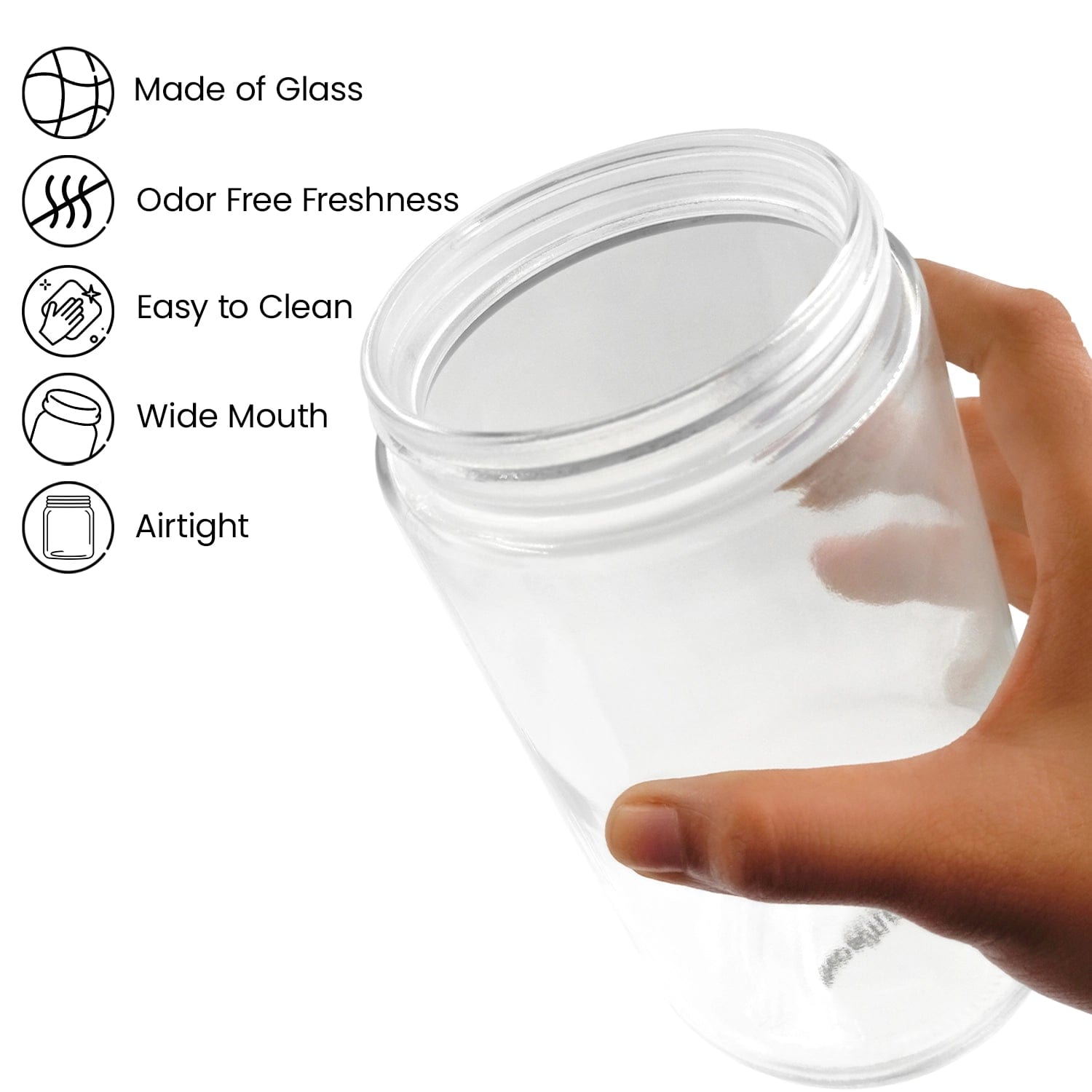 Red Butler Jars Magnifying Glass Jars | 2pcs Set|800ml | Off-White DSGM80A3 Redbutler