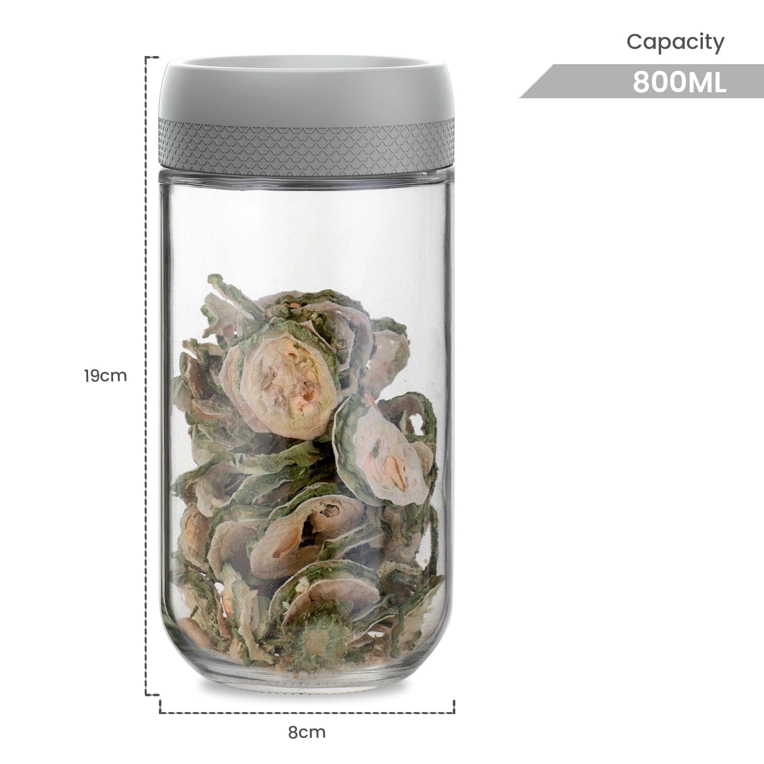 Red Butler Jars Magnifying Glass Jars | 2pcs Set|800ml | Off-White DSGM80A3 Redbutler