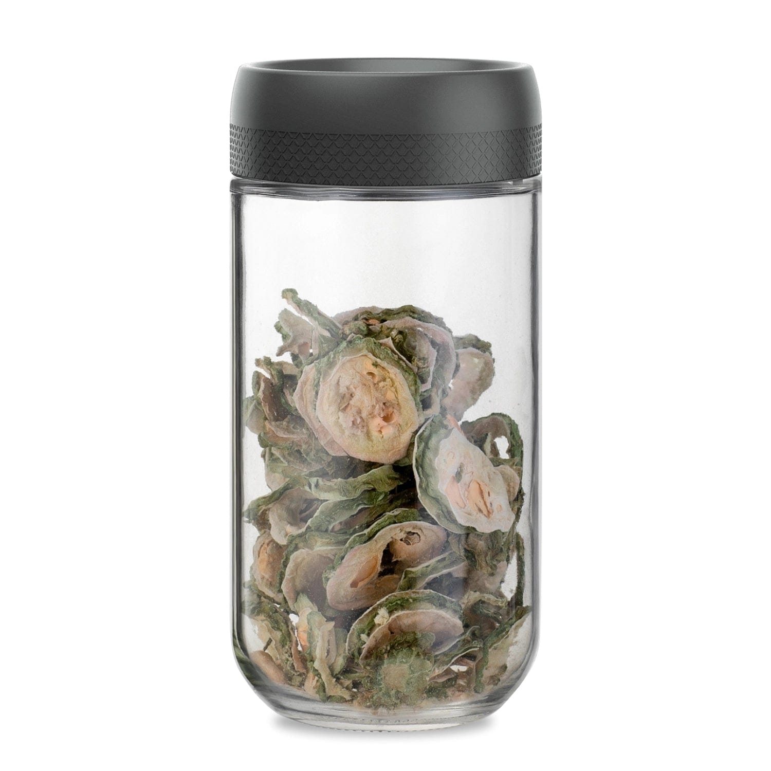 Red Butler Jars Magnifying Glass Jars | 4pcs Set |800ml | Black QSGM80A1 Redbutler