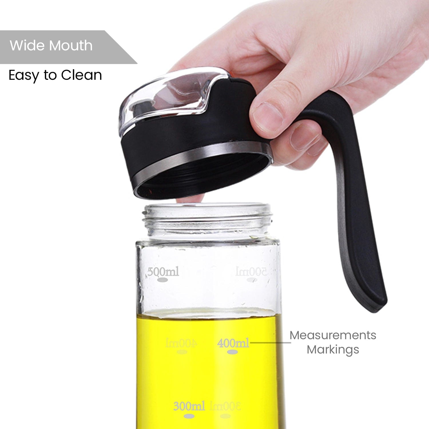 Red Butler Oil Dispenser Auto Flip Dispenser 540ml (Black) KBOV00O22Y22A1 BOV22A1 Redbutler
