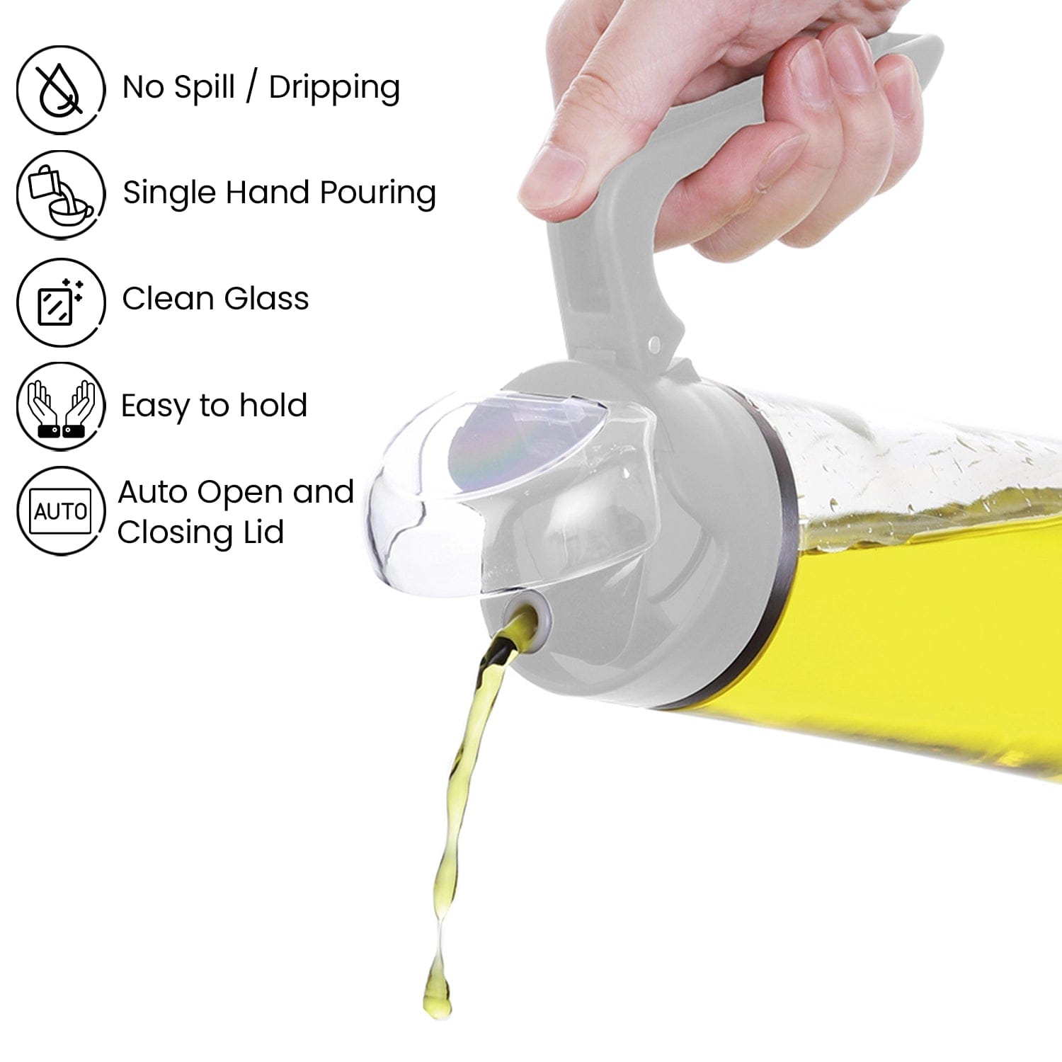 Red Butler Oil Dispenser Auto Flip Dispenser 540ml (Grey) KBOV00O22Y22A2 BOV22A2 Redbutler