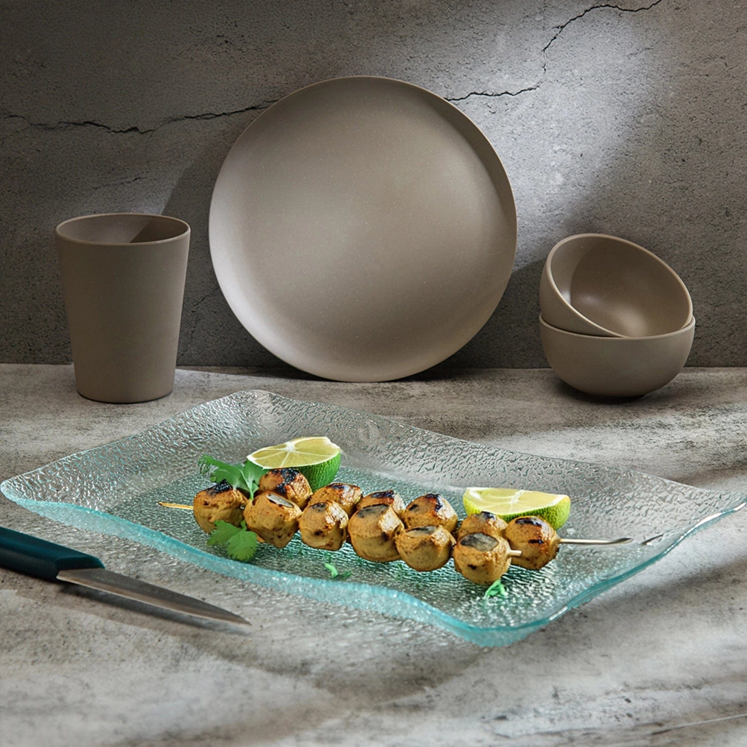 Red Butler Platter Glass Platter- Rectangle GRD35A1 Elegant Glass Platters for Stylish Serving | Versatile and Chic Tableware Redbutler