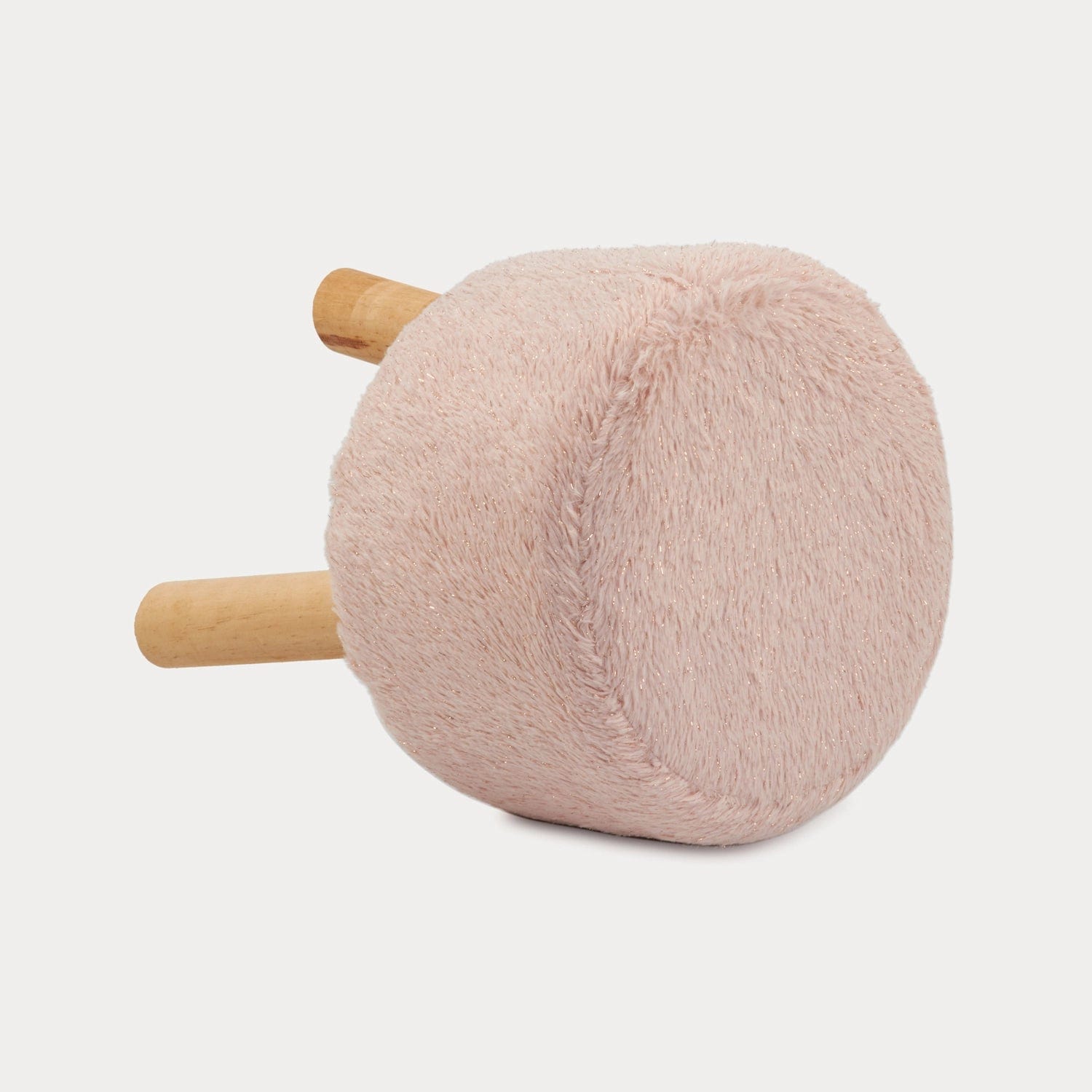 Red Butler Pouffe Farn top Pouffe- Pink SFT14A1 Compact Velvet Pouffe Stool – Elegant Accent for Small Spaces Redbutler