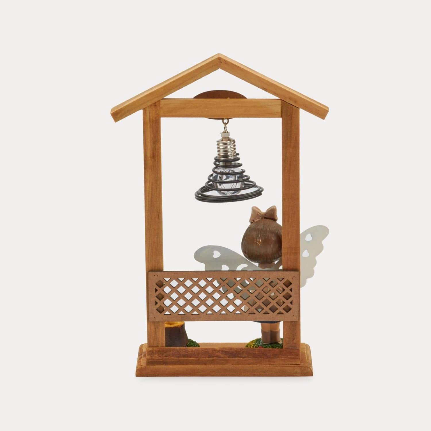 Red Butler Showpieces Angel Prayer Girl with Wood Stand DSLG0WL12Y18A1 ALG12A1 Resin Angel Night Light – Whimsical Glow for Any Space Redbutler