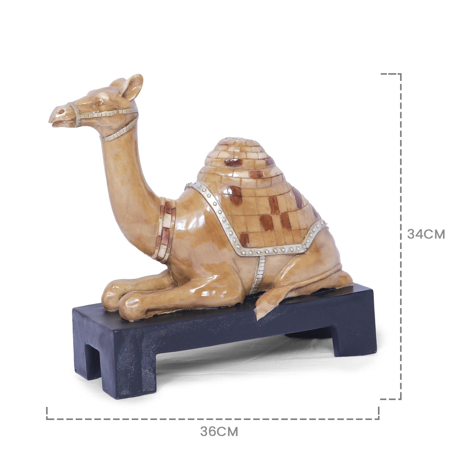 Red Butler Showpieces Decorative Sitting Camel ALSC00R14Y19A1 LSC14A1 Experience Desert Elegance with Decorative Camel Figurine - Ideal Gift Redbutler