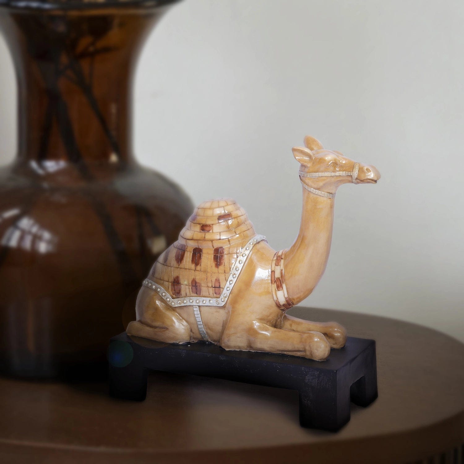 Red Butler Showpieces Decorative Sitting Camel ALSC00R14Y19A1 LSC14A1 Experience Desert Elegance with Decorative Camel Figurine - Ideal Gift Redbutler