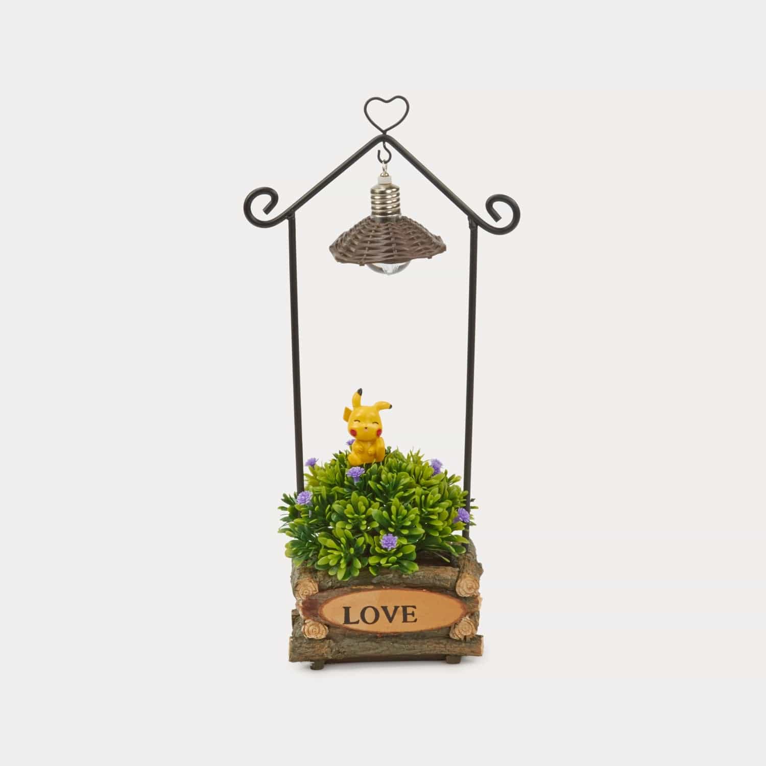 Red Butler Showpieces Pikachu's Love Haven DSPC00L12Y18A1 APC12A1 Pikachu Garden Night Light – Whimsical Illumination for indoors Redbutler