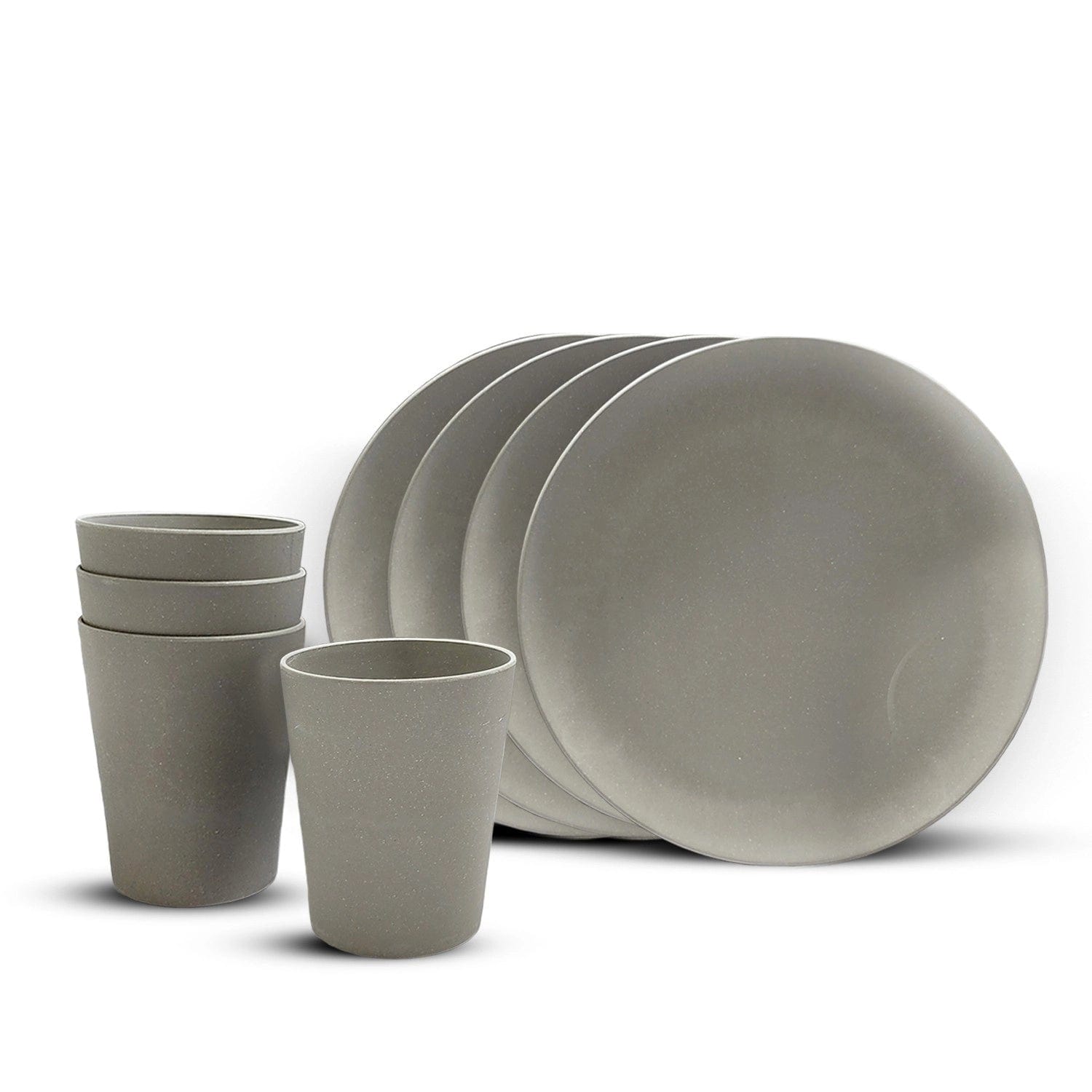 Red Butler Snacks set Bamboo Fibre Snacks Set | 8pcs Set | Cement Design SBF08A7 Redbutler