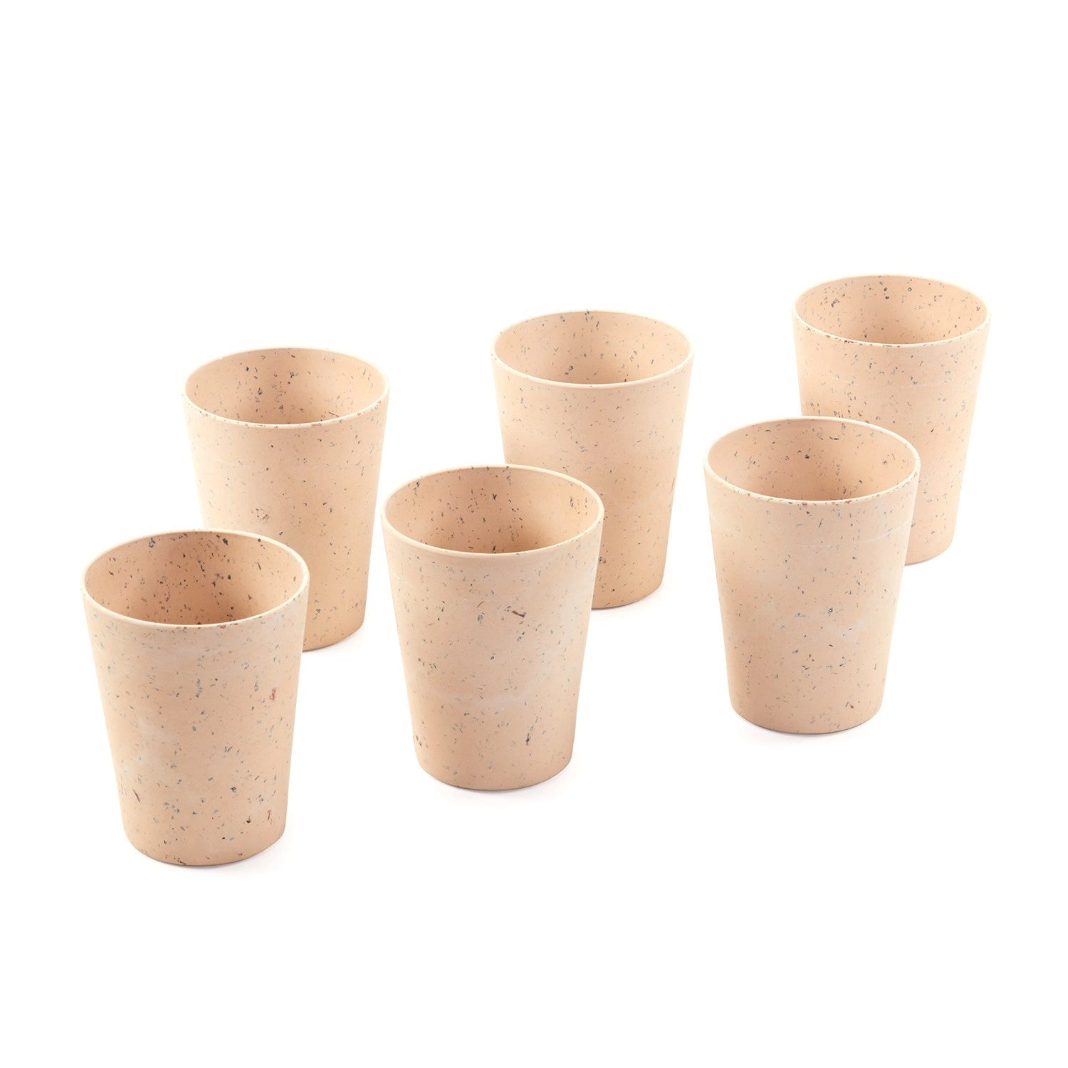 Red Butler Tumblers Bamboo Fibre Tumblers 380ml | 6pcs Set | Nutshell Design OBG38A9 Daily-Use Eco-Friendly Bamboo Fiber Tumbler: Stylish & Sustainable Redbutler