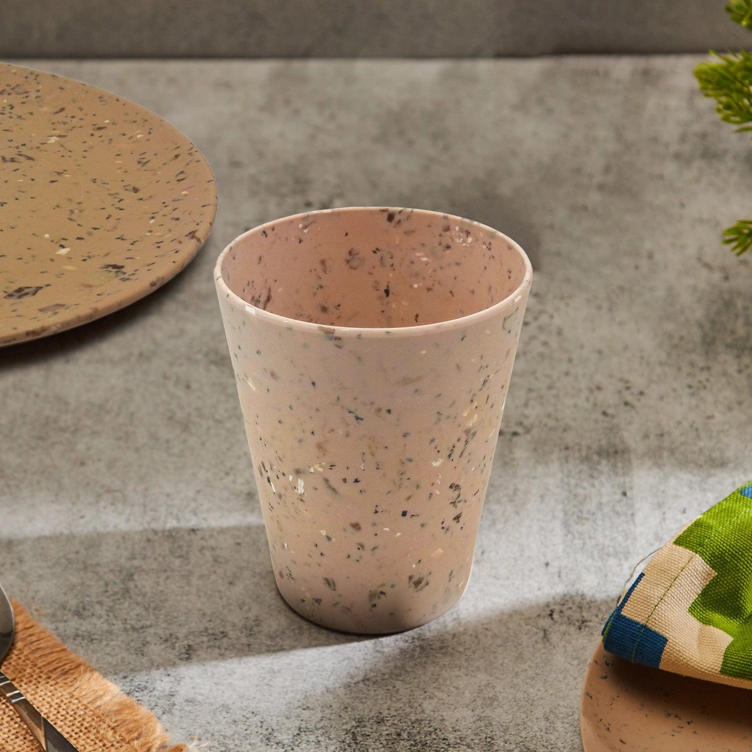 Red Butler Tumblers Bamboo Fibre Tumblers 380ml | 6pcs Set | Walnut Design BG38A9 Redbutler