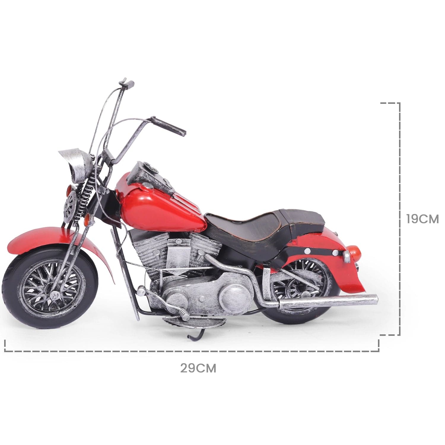 Red Butler Vintage Collection Decorative Vintage Bike AVVB00M12Y19A3 VVB12A3 Elevate Your Space with a Vintage Metal Bike - Modern Home Decor Redbutler