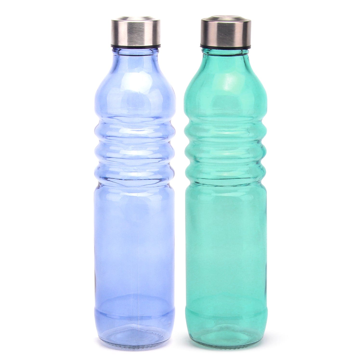 Red Butler Bottles Coloured Glass Bottle 750ml | 2pcs Set | Green & Blue DGBT75A1 Redbutler