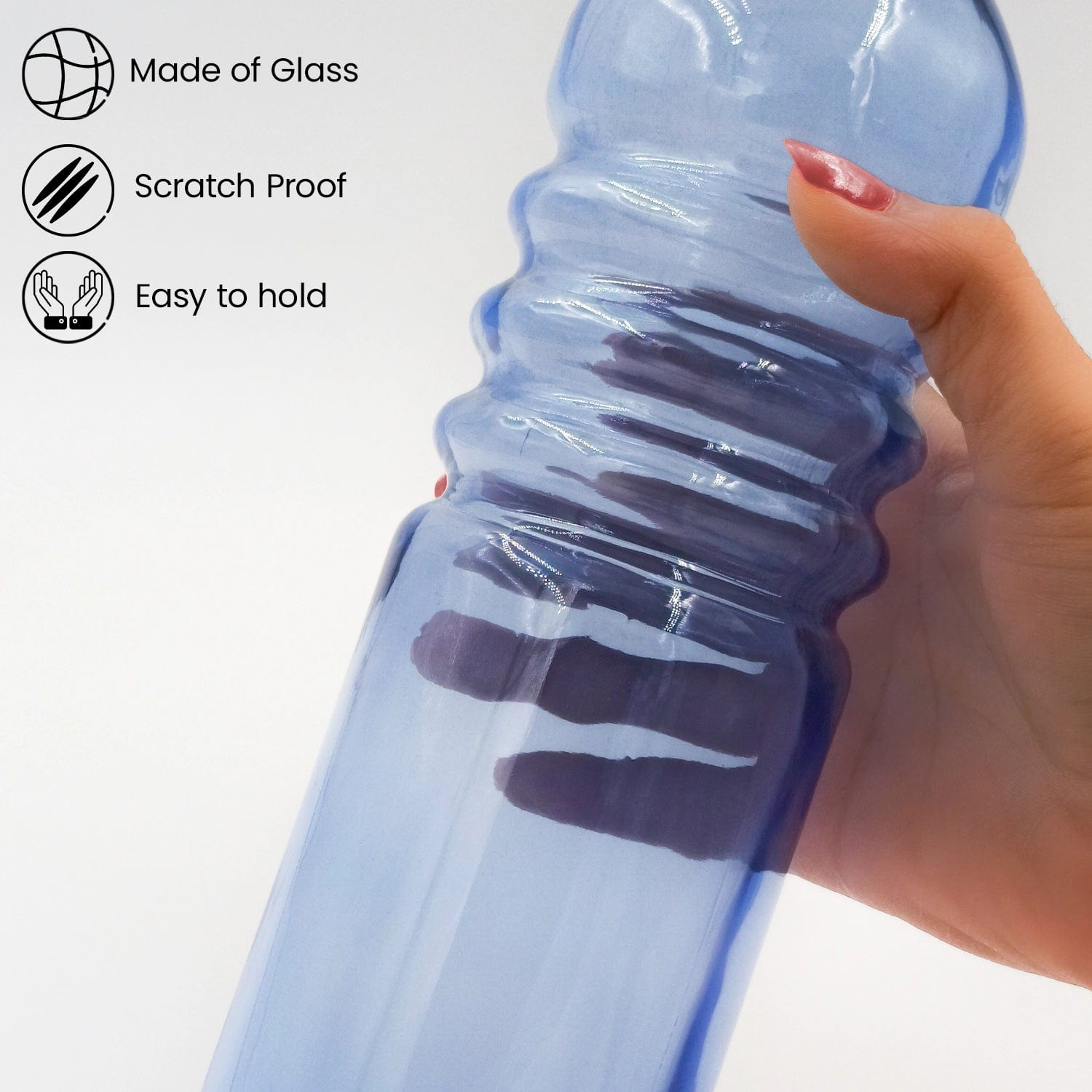 Red Butler Bottles Coloured Glass Bottle 750ml | 4pcs Set | Blue QGBT75A2 Redbutler