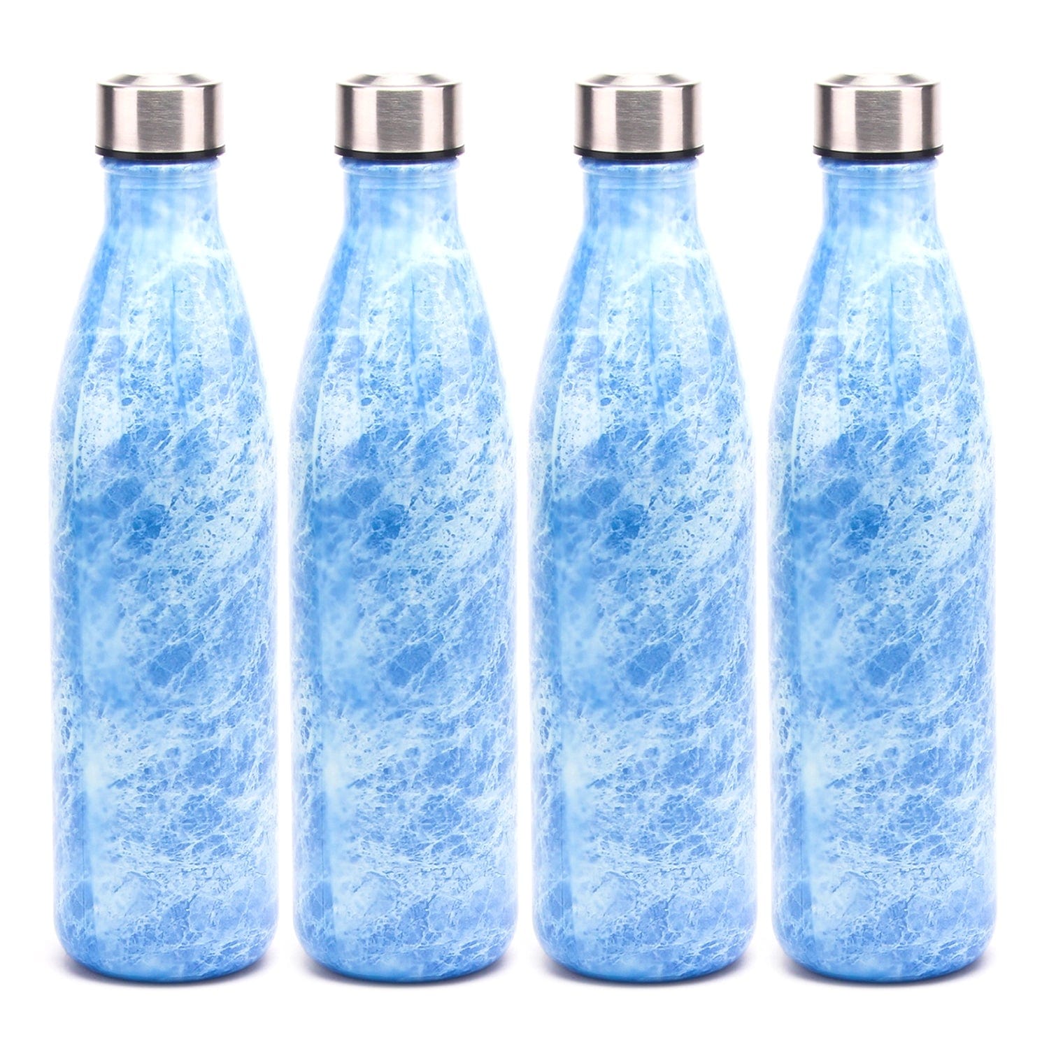 Red Butler Bottles Decorative Glass Bottle 750ml | 4pcs Set | Blue QGBF75A2 Redbutler