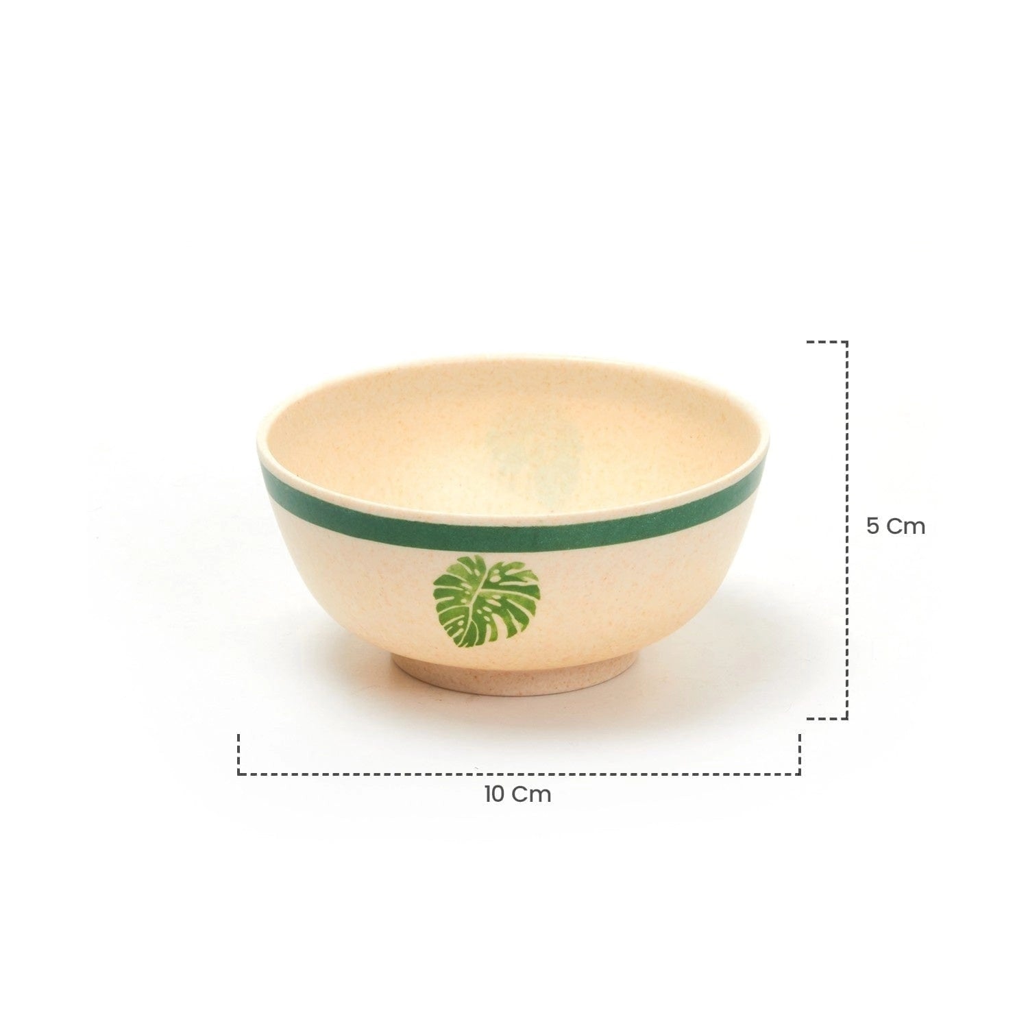 Red Butler Bowls Bamboo Fibre Bowl 4 inches | 4pcs Set | Leaf Design BFB04A3 Daily-Use Eco-Friendly Bamboo Fiber Bowl : Stylish & Sustainable Redbutler