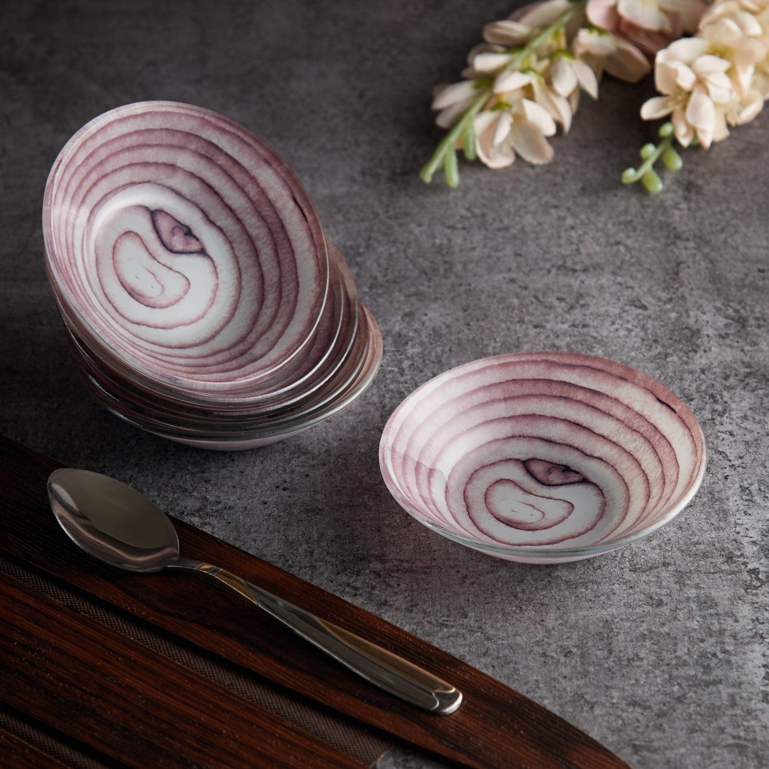 Red Butler Bowls Designer Glass Bowl - Onion | 6pcs set DDB10A2 Redbutler