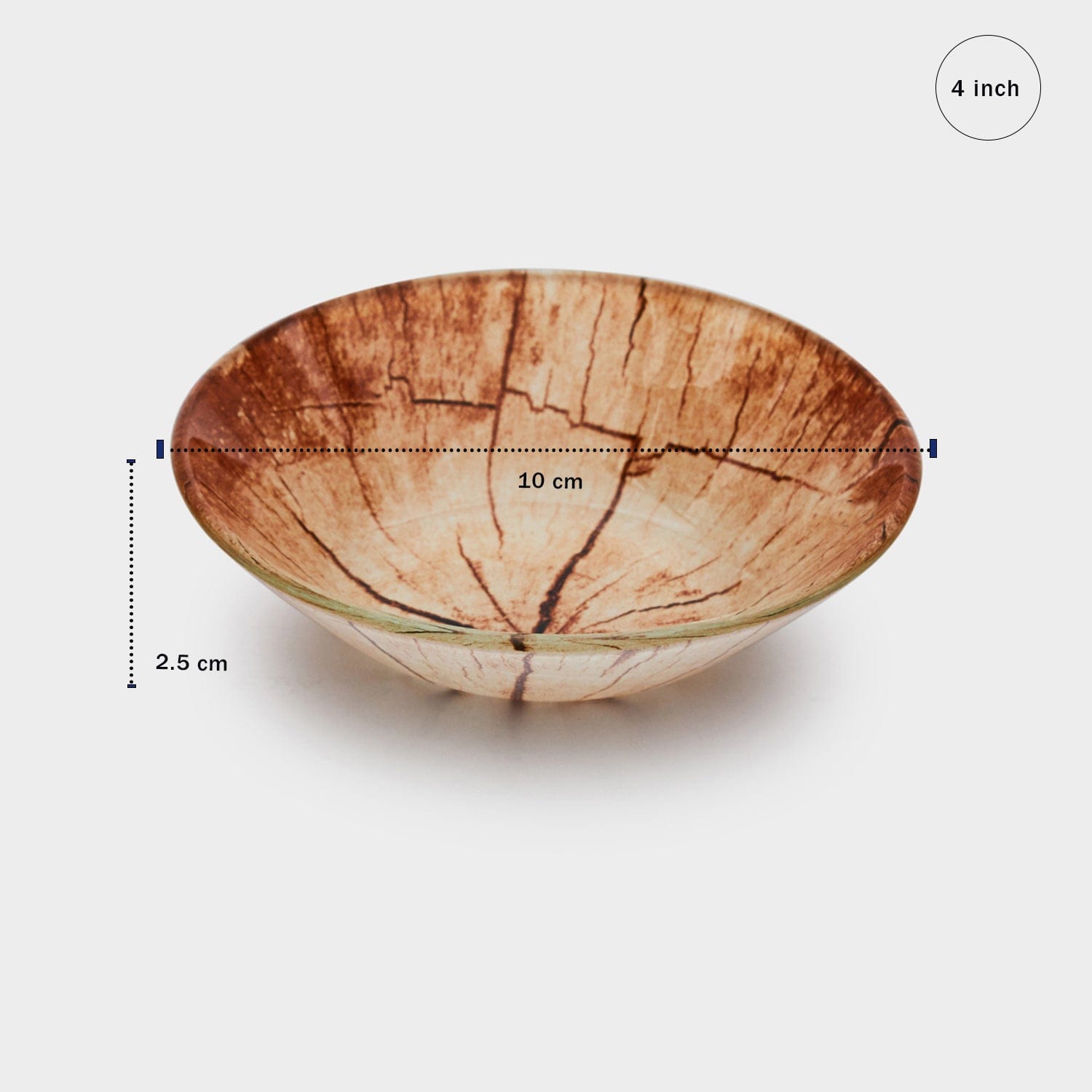 Red Butler Bowls Designer Glass Bowl - Tree Trunk | 6pcs set DDB10A6 Redbutler