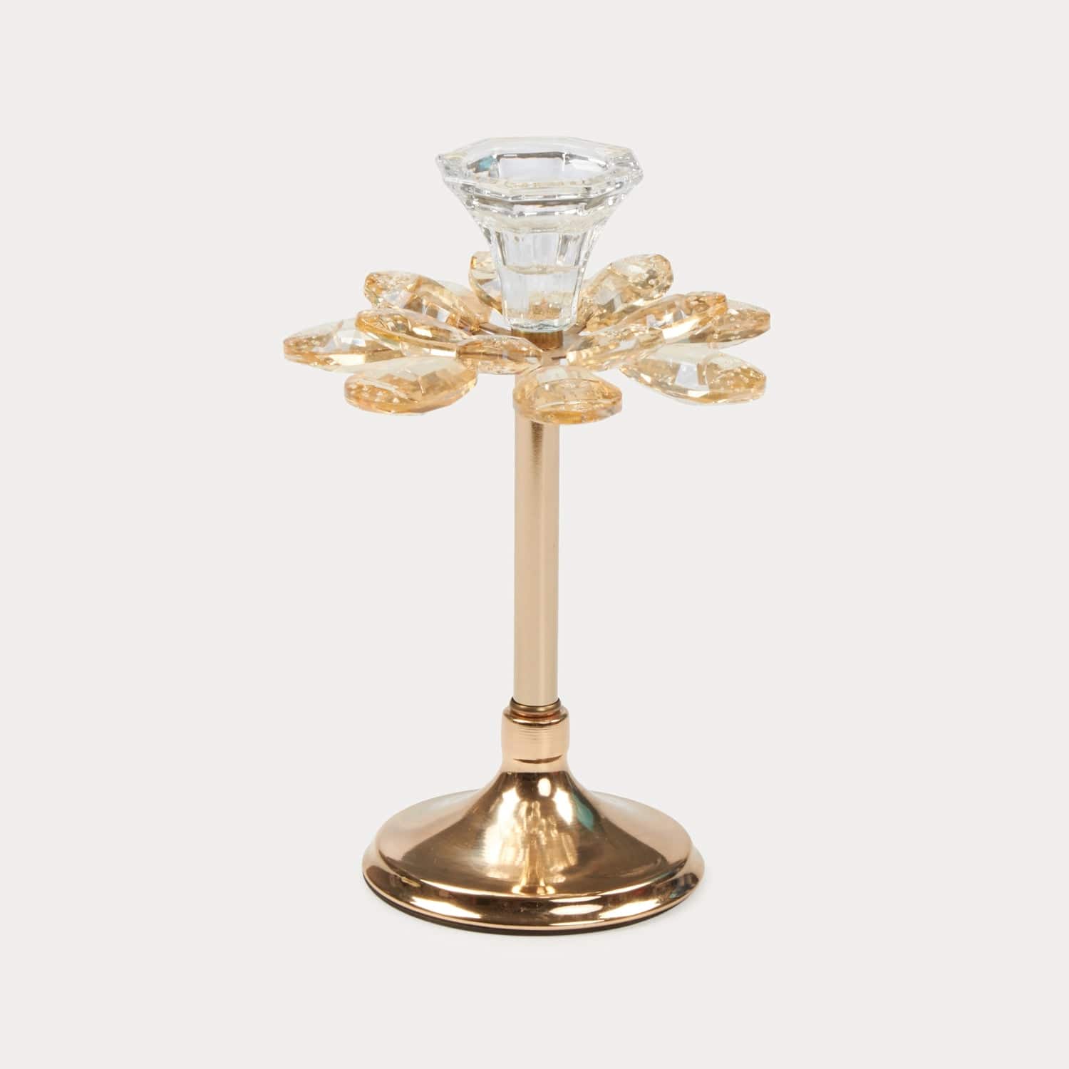 Red Butler Candle Stand Crystal Candle Stand ACCC00C09Y18A1 CCC09A1 Golden Brass Candle Stand with Glass Votive Holders for Festive Decor Redbutler