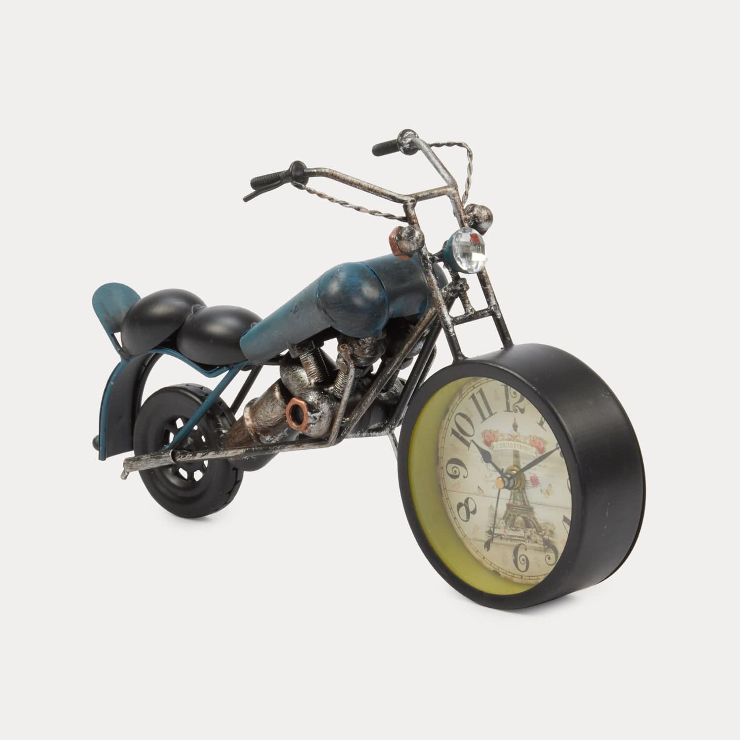 Red Butler Clock Bike Clock DTBC00M13Y19A2 TBC13A2 Metal Bike Clock – Unique Table Clock for Bike Lovers Redbutler