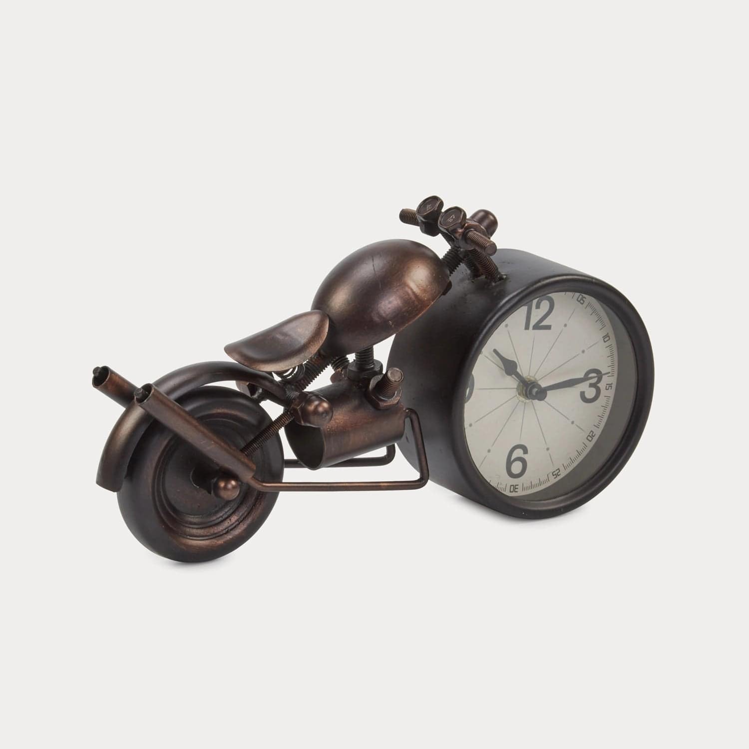 Red Butler Clock Bike Clock DTCB00M03Y19A1 TBC03A1 Metal Bike Clock – Unique Table Clock for Bike Lovers Redbutler