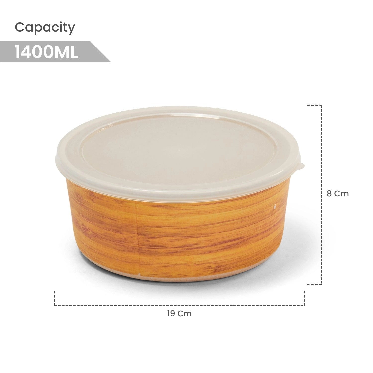 Red Butler Container Bamboo Fibre Food Storage Container 1400ml BFBC00W14Y22A1 CBF14A1 Redbutler