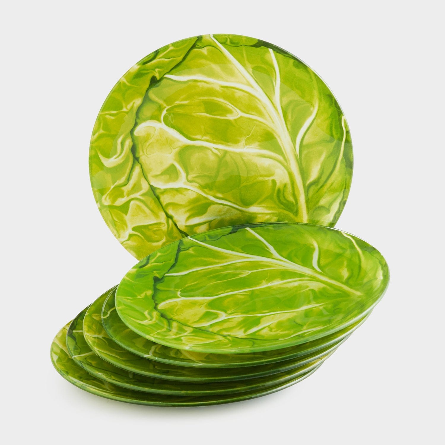 Red Butler Dinner Plates Designer Glass Dinner Plate - Cabbage | 6pcs set DDP28A5 Redbutler
