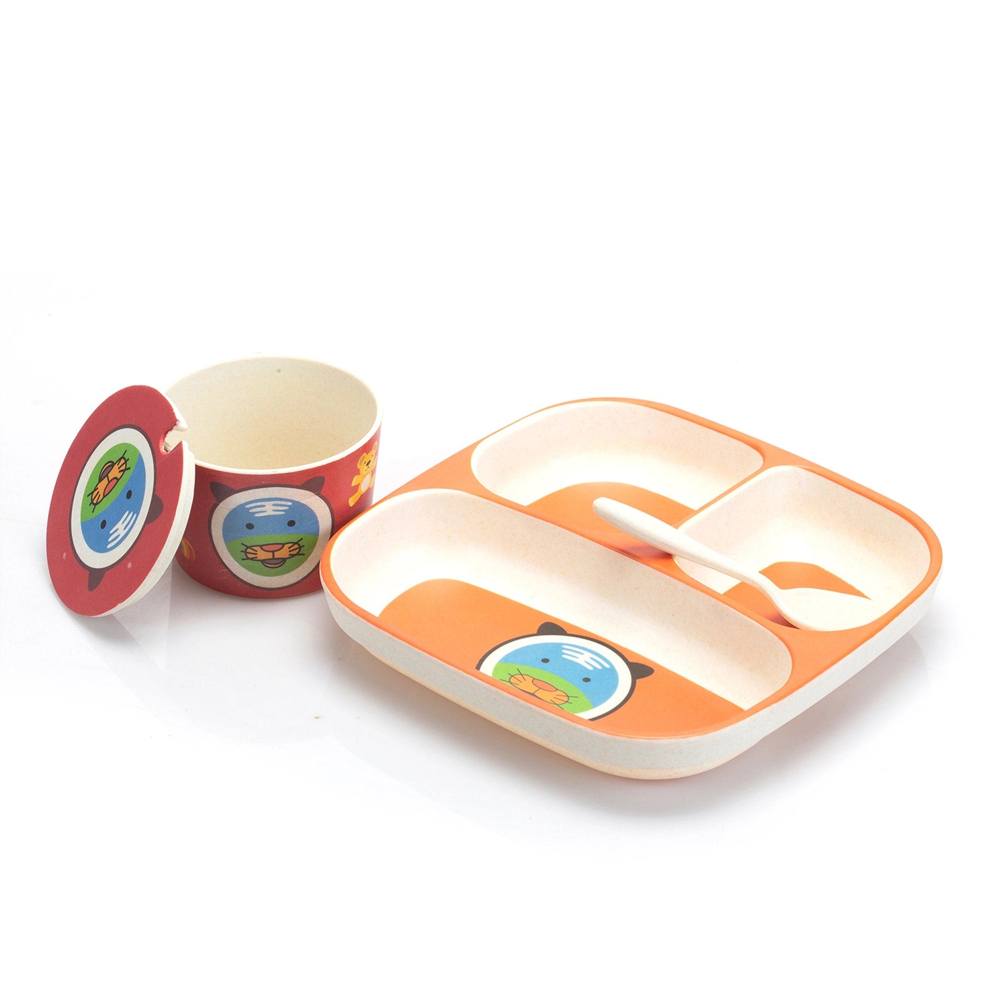 Red Butler Dinner Set Bamboo Fibre Kids Set | 3pcs Set BKKS00B06Y19A1 KKS06A1 Redbutler