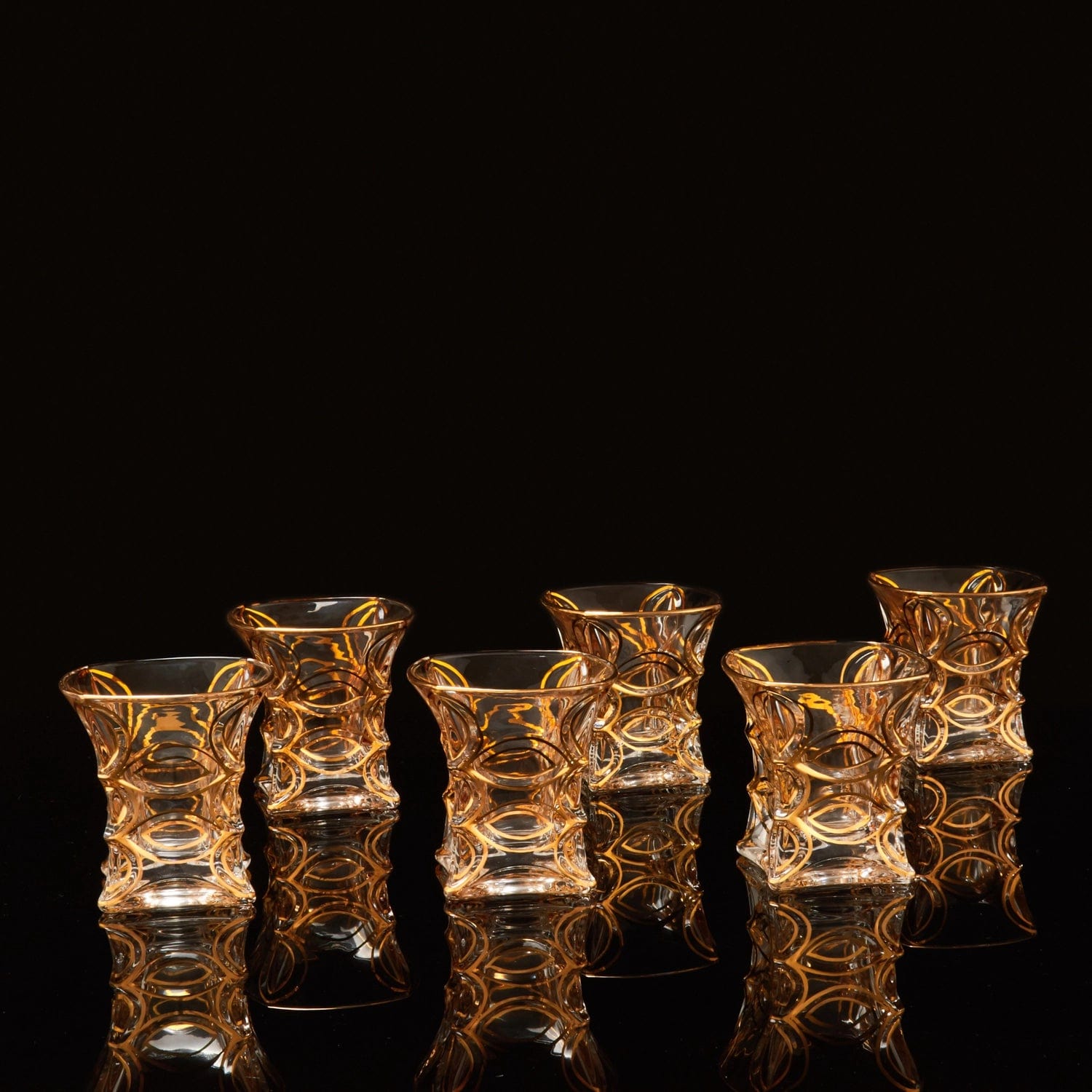 Red Butler Goldline Collection Goldine Crystal Glass Tumbler | 6pcs Set CGLT0C105Y23A1 CLT05A1 Elegant Gold-Accented Crystal Tumbler Redbutler