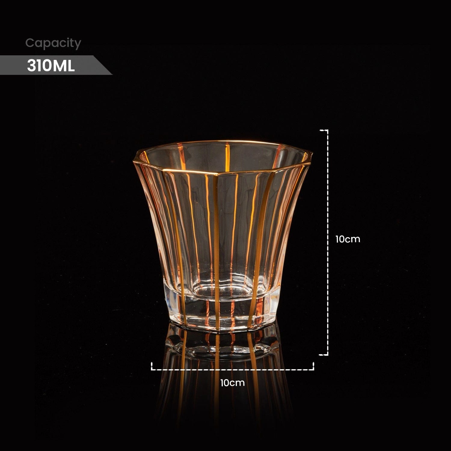 Red Butler Goldline Collection Goldine Crystal Glass Tumbler | 6pcs Set CGLT0C310Y23A1 CLT31A1 Redbutler